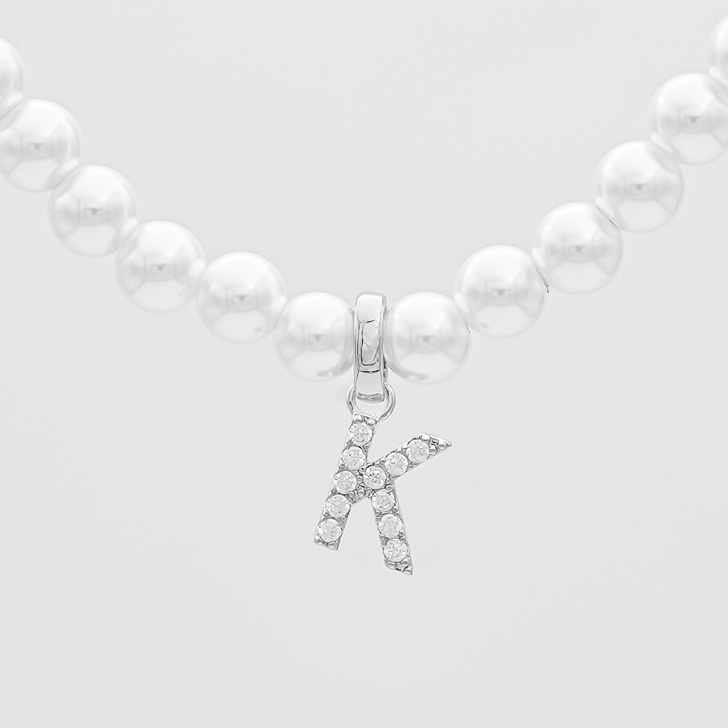 Pave Pearl Initial Necklace - Image 56 - ISMI JEWELS