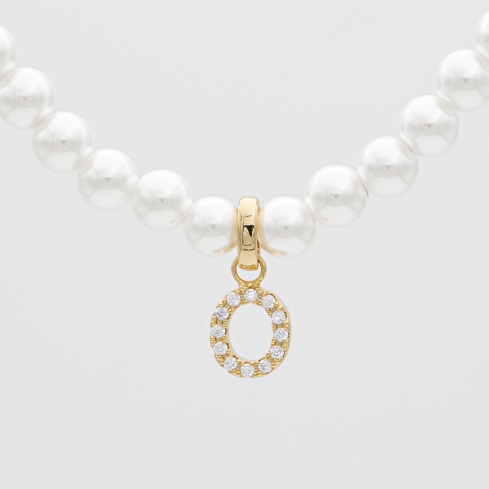 Pave Pearl Initial Necklace - Image 29 - ISMI JEWELS