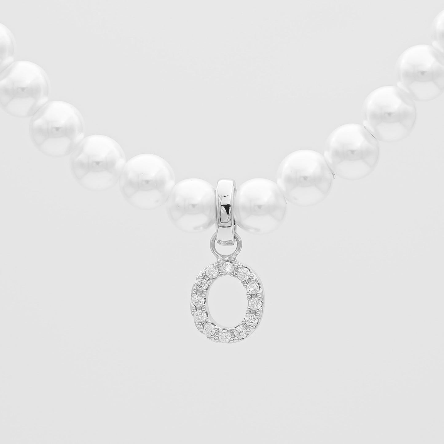 Pave Pearl Initial Necklace - Image 30 - ISMI JEWELS