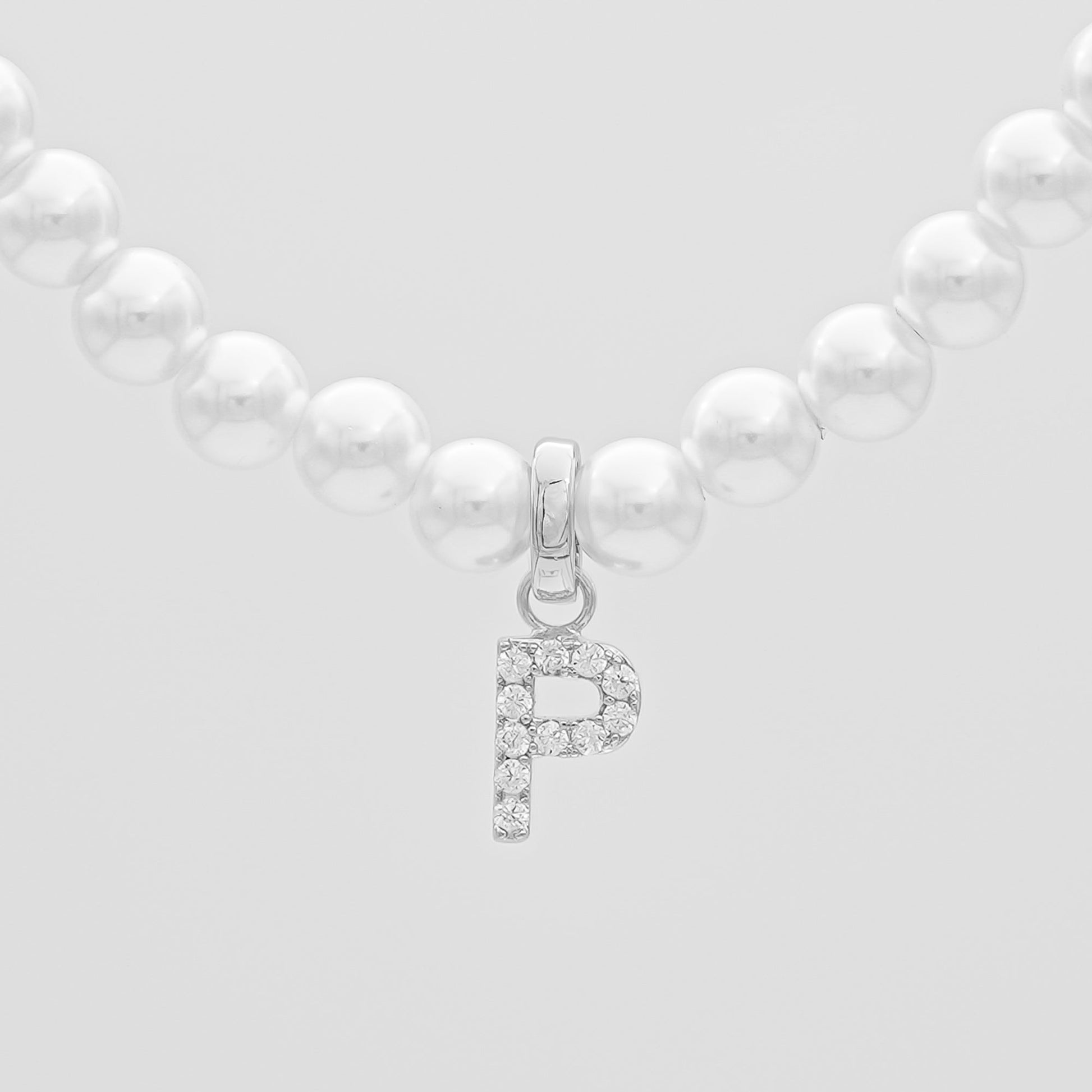 Pave Pearl Initial Necklace - Image 31 - ISMI JEWELS