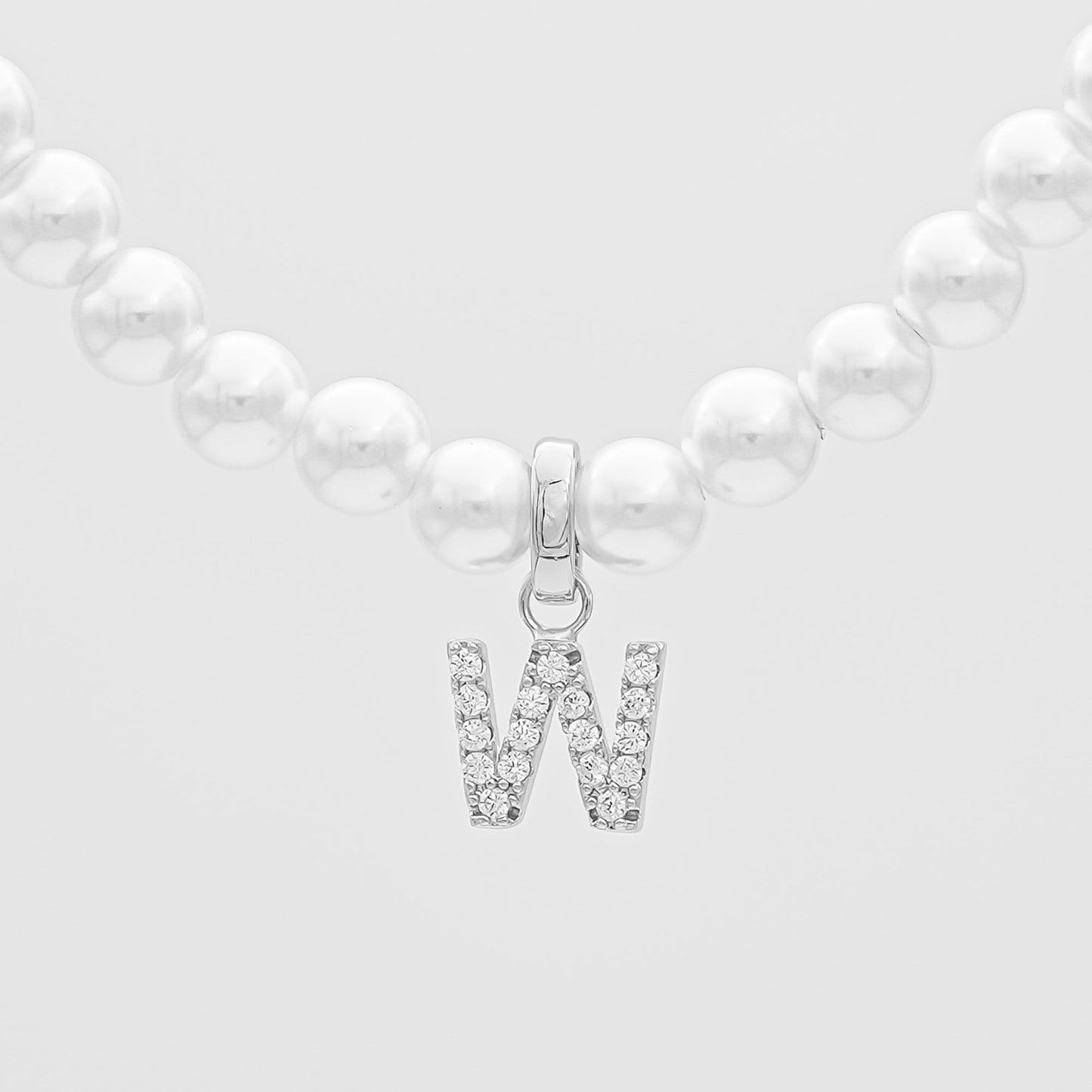 Pave Pearl Initial Necklace - Image 54 - ISMI JEWELS