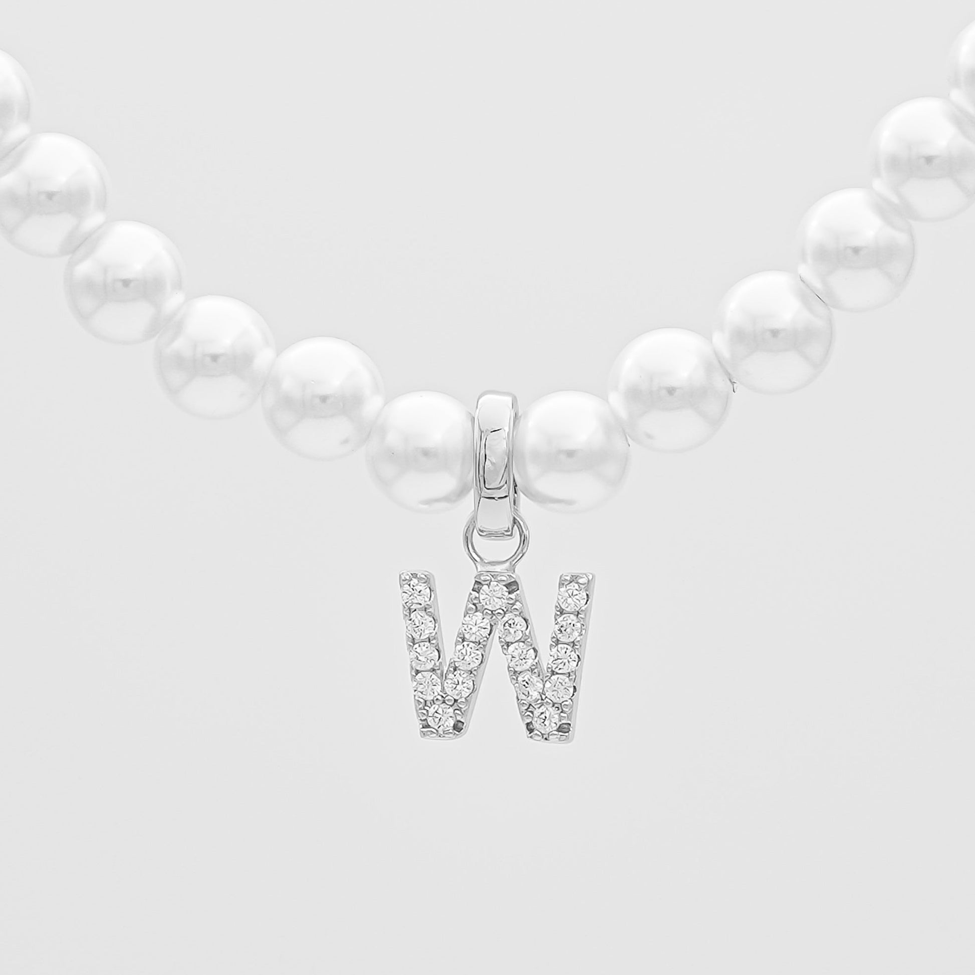 Pave Pearl Initial Necklace - Image 54 - ISMI JEWELS