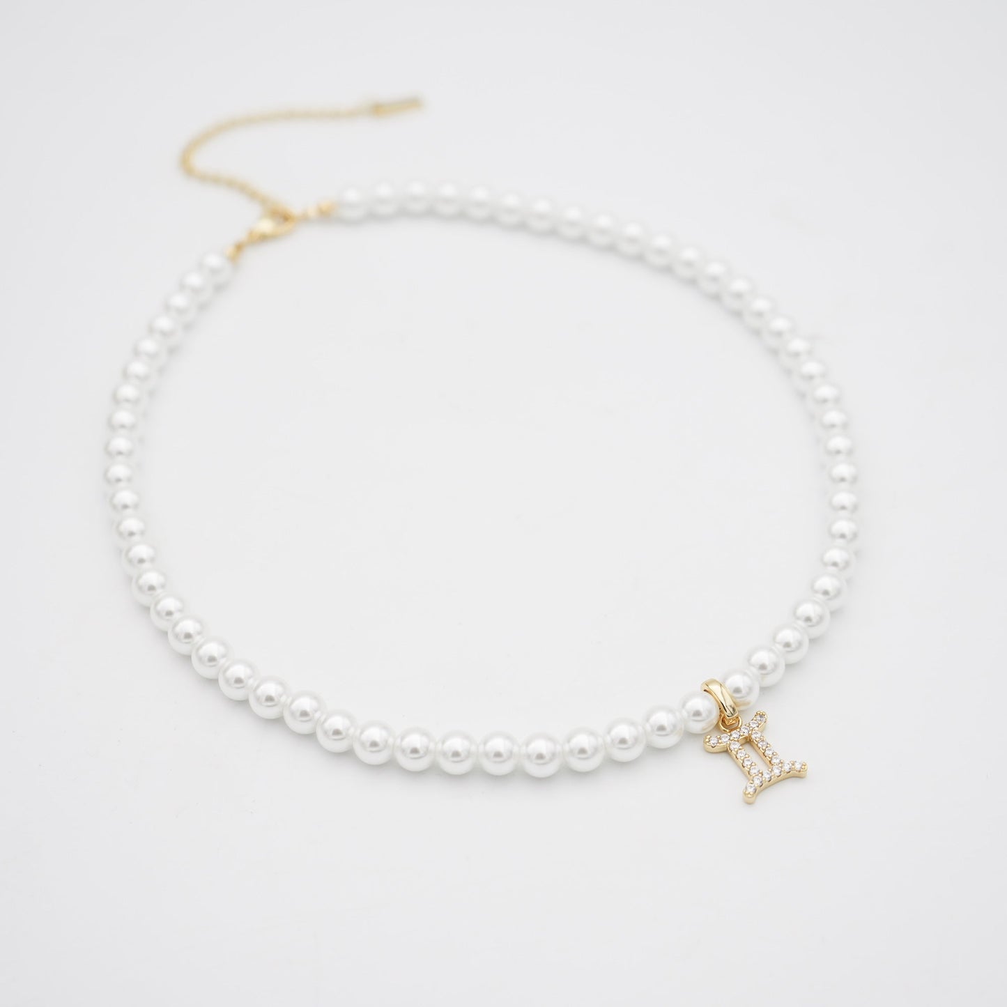 Pave Pearl Zodiac Necklace - Image 10 - ISMI JEWELS