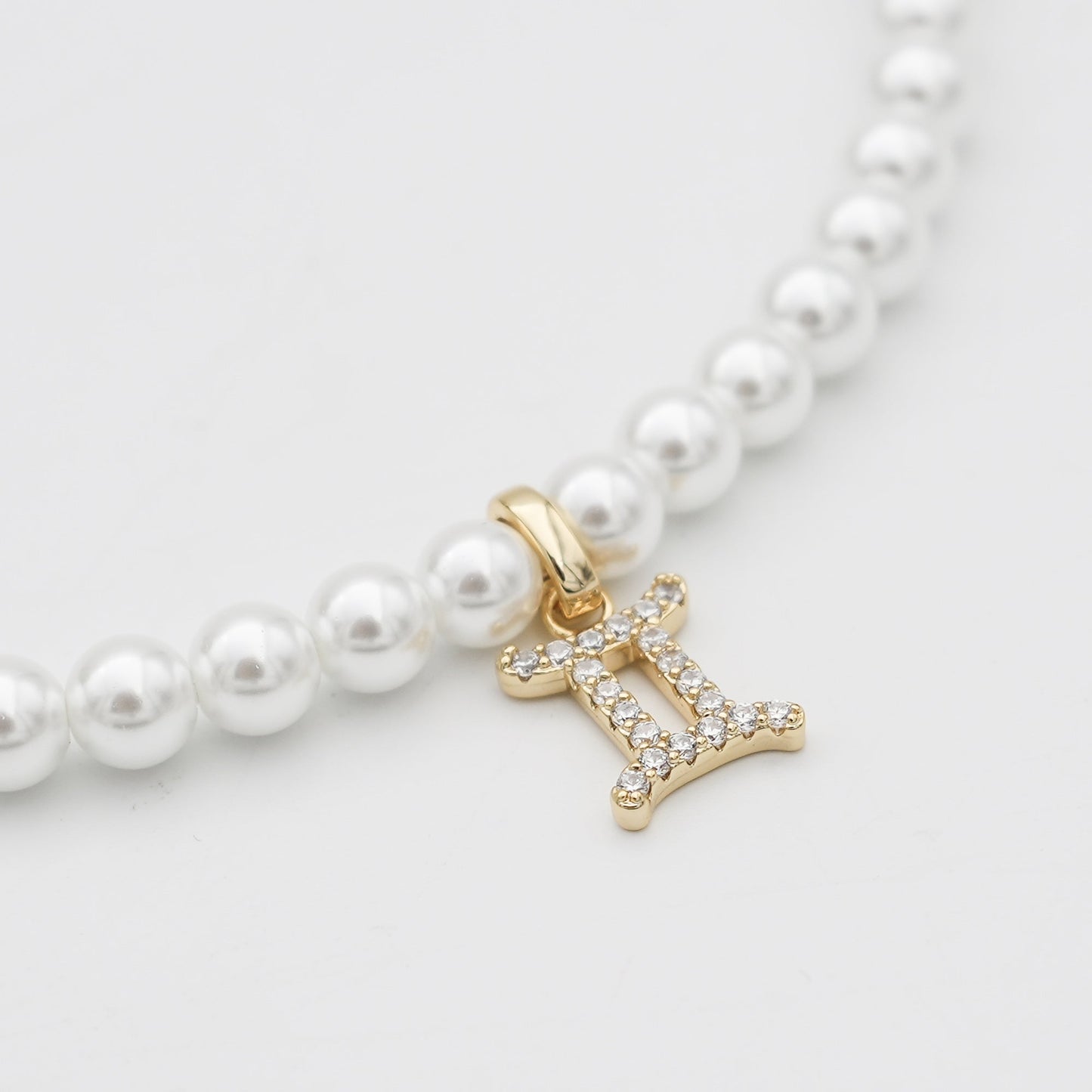 Pave Pearl Zodiac Necklace - Image 11 - ISMI JEWELS