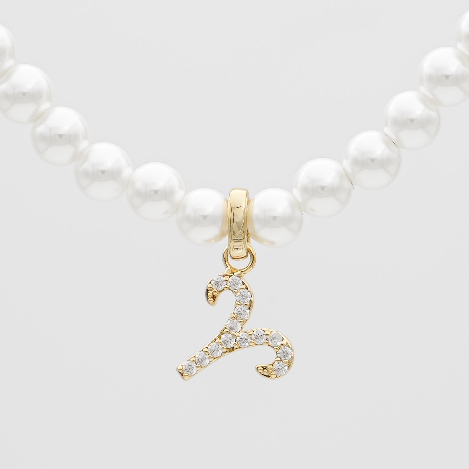 Pave Pearl Zodiac Necklace - Image 1 - ISMI JEWELS
