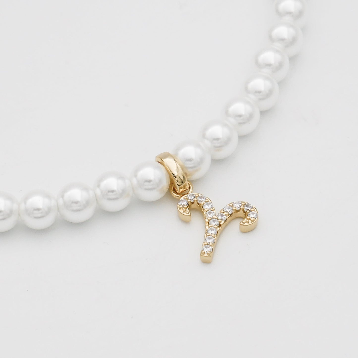 Pave Pearl Zodiac Necklace - Image 12 - ISMI JEWELS