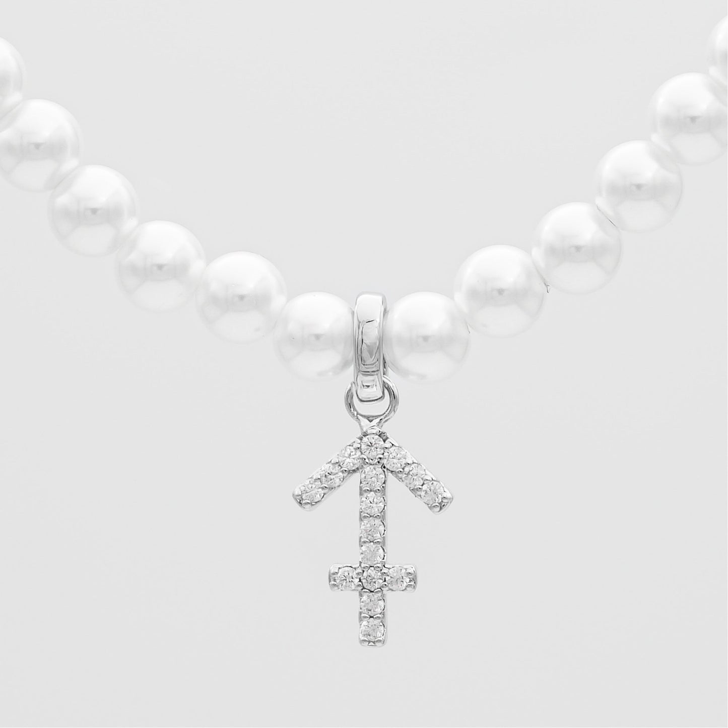 Pave Pearl Zodiac Necklace - Image 32 - ISMI JEWELS