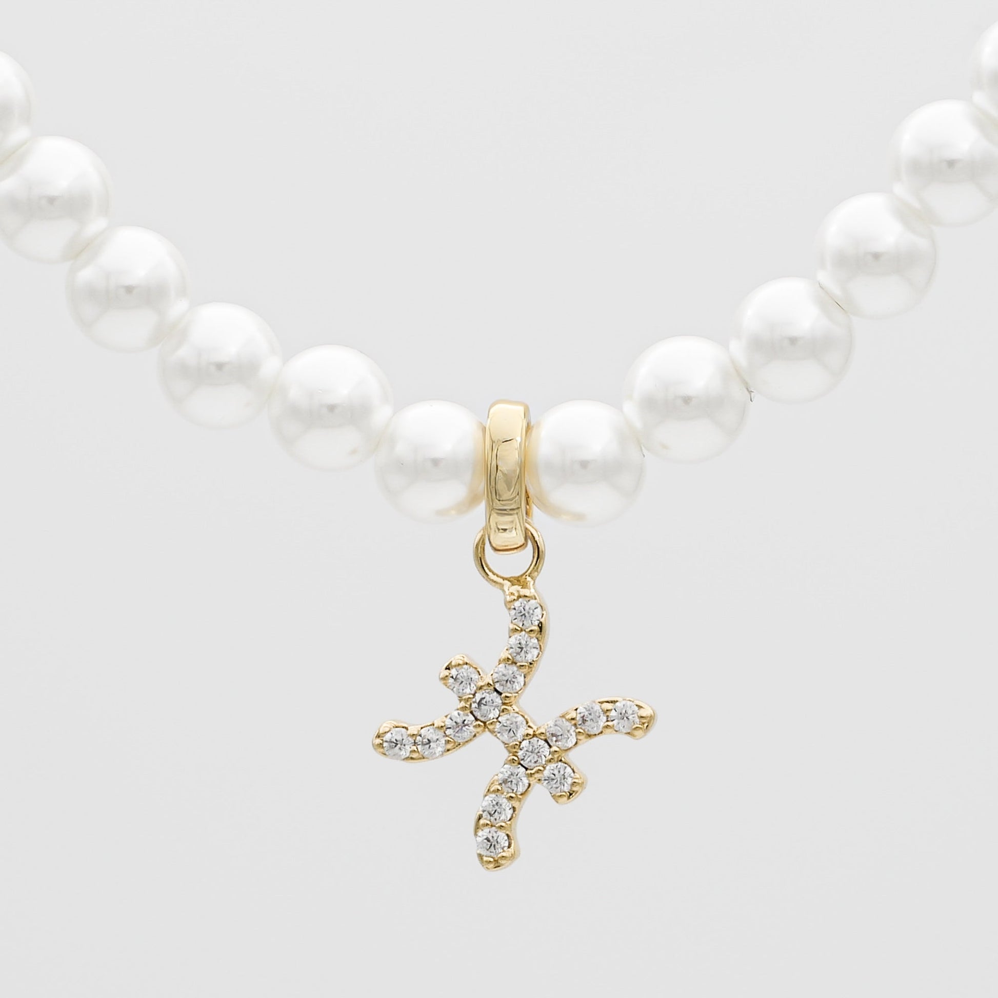 Pave Pearl Zodiac Necklace - Image 15 - ISMI JEWELS