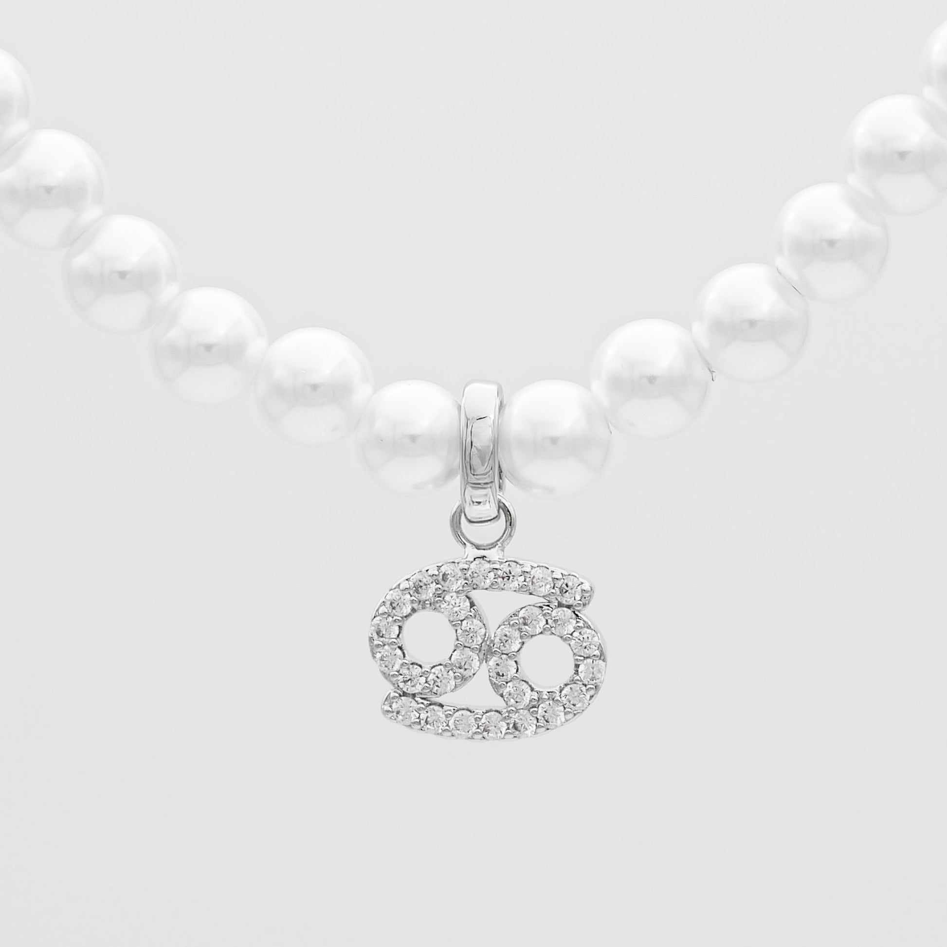 Pave Pearl Zodiac Necklace - Image 35 - ISMI JEWELS