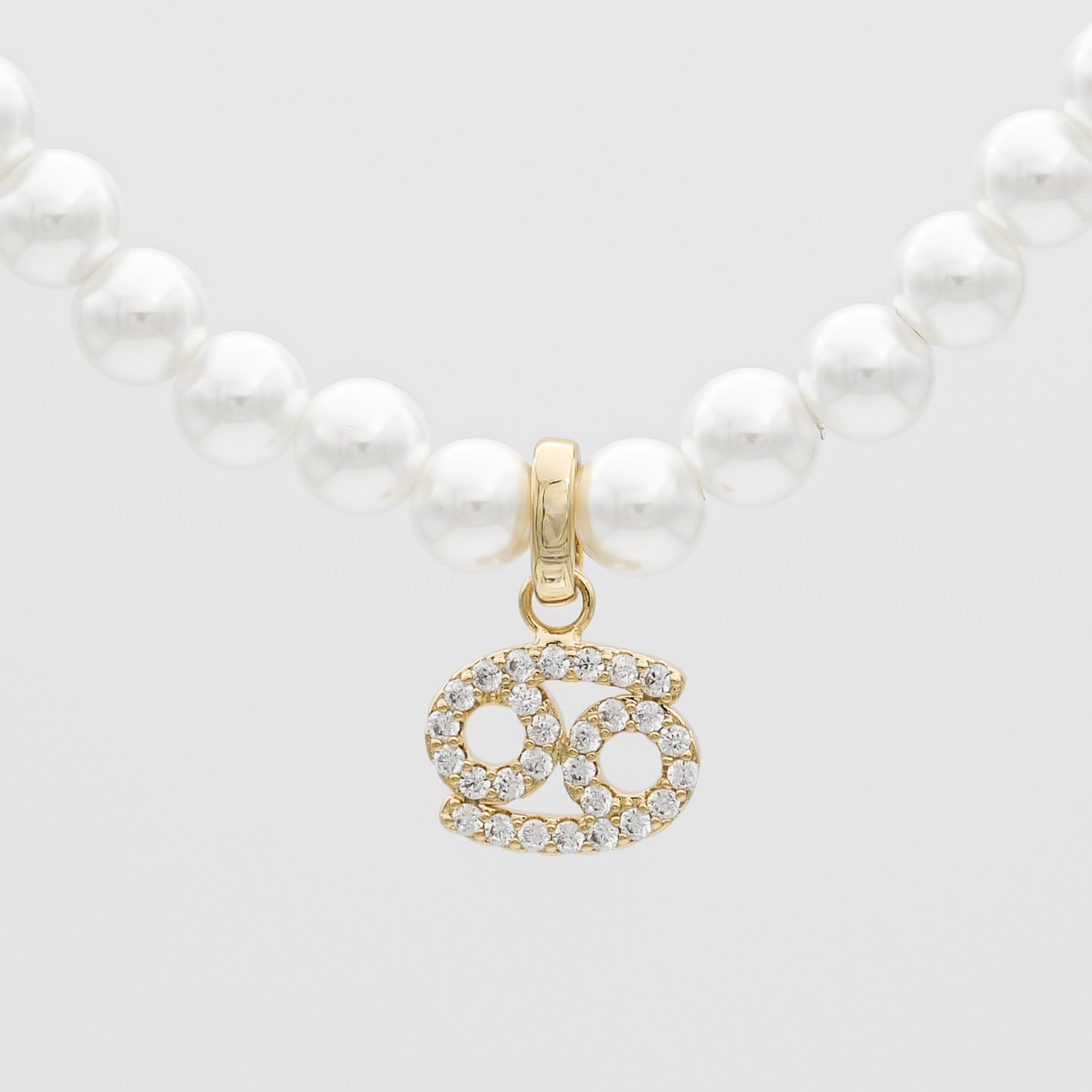 Pave Pearl Zodiac Necklace - Image 18 - ISMI JEWELS