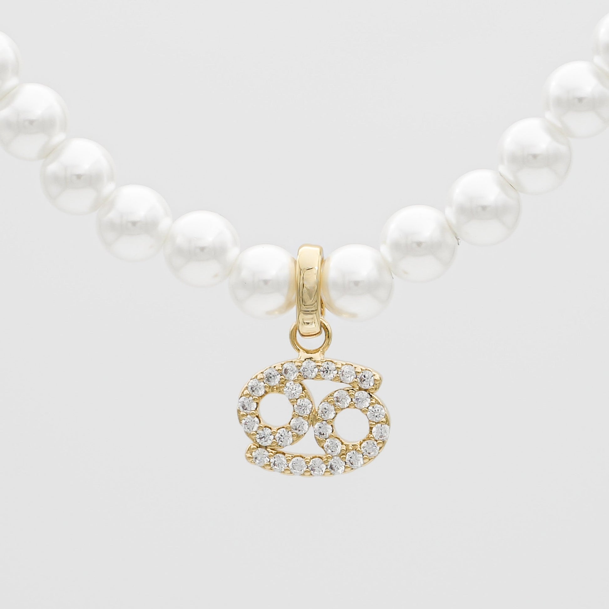 Pave Pearl Zodiac Necklace - Image 18 - ISMI JEWELS