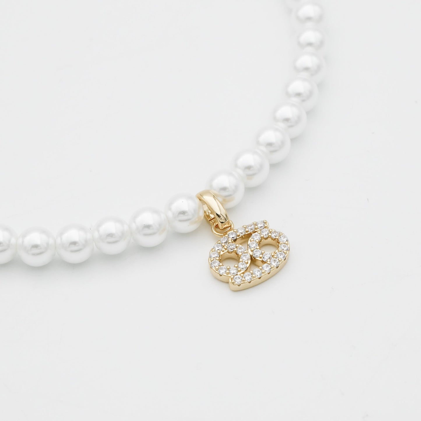 Pave Pearl Zodiac Necklace - Image 19 - ISMI JEWELS