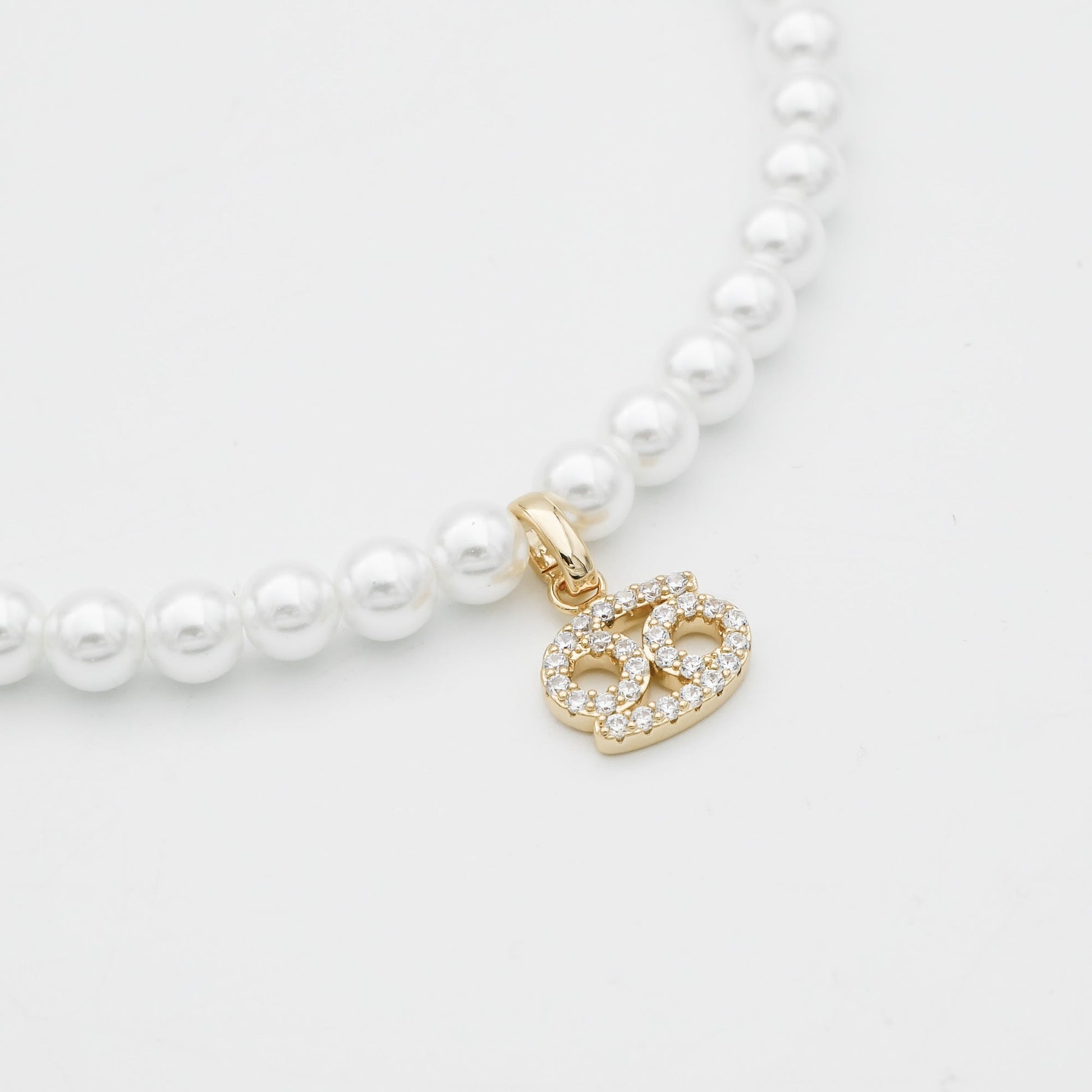 Pave Pearl Zodiac Necklace - Image 19 - ISMI JEWELS