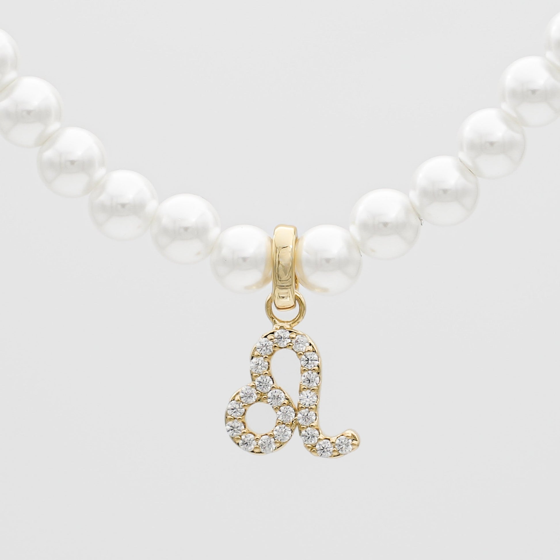 Pave Pearl Zodiac Necklace - Image 3 - ISMI JEWELS