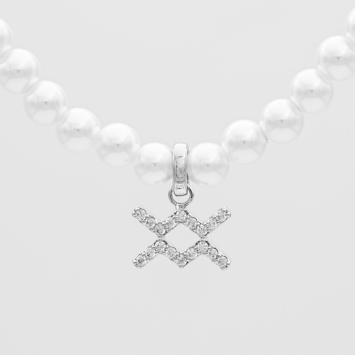 Pave Pearl Zodiac Necklace - Image 37 - ISMI JEWELS