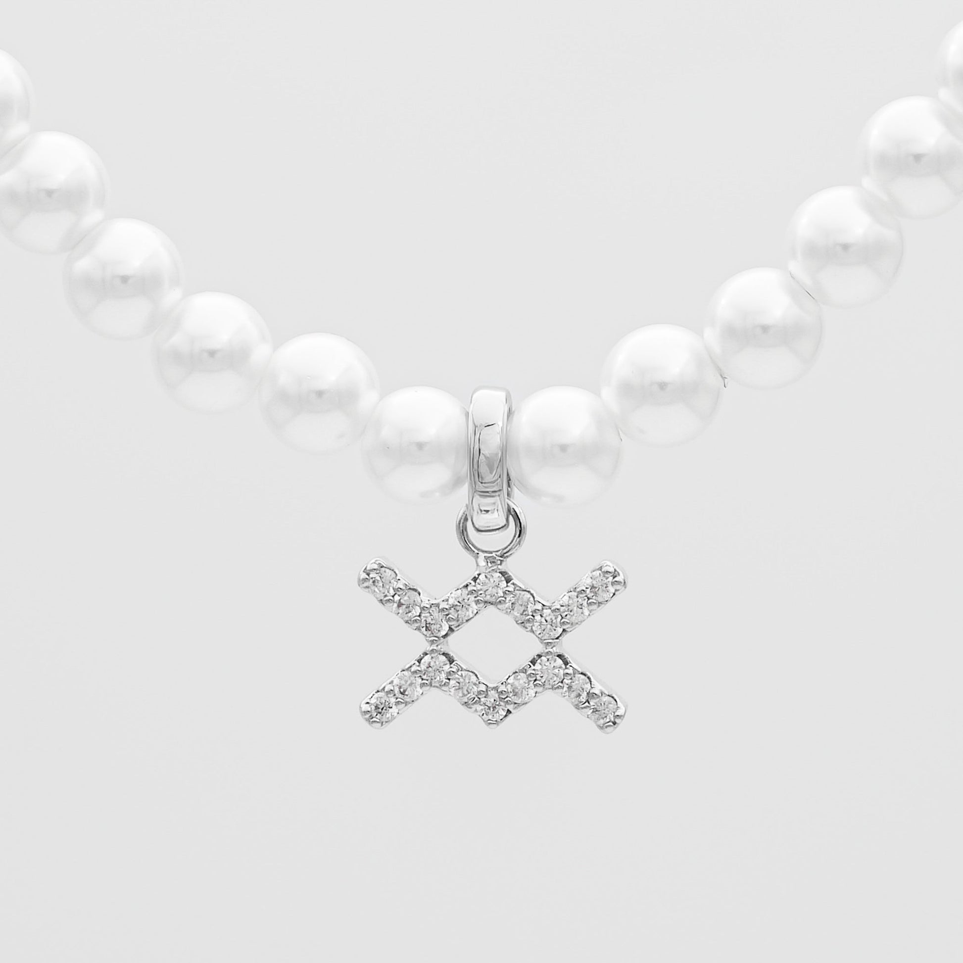 Pave Pearl Zodiac Necklace - Image 37 - ISMI JEWELS