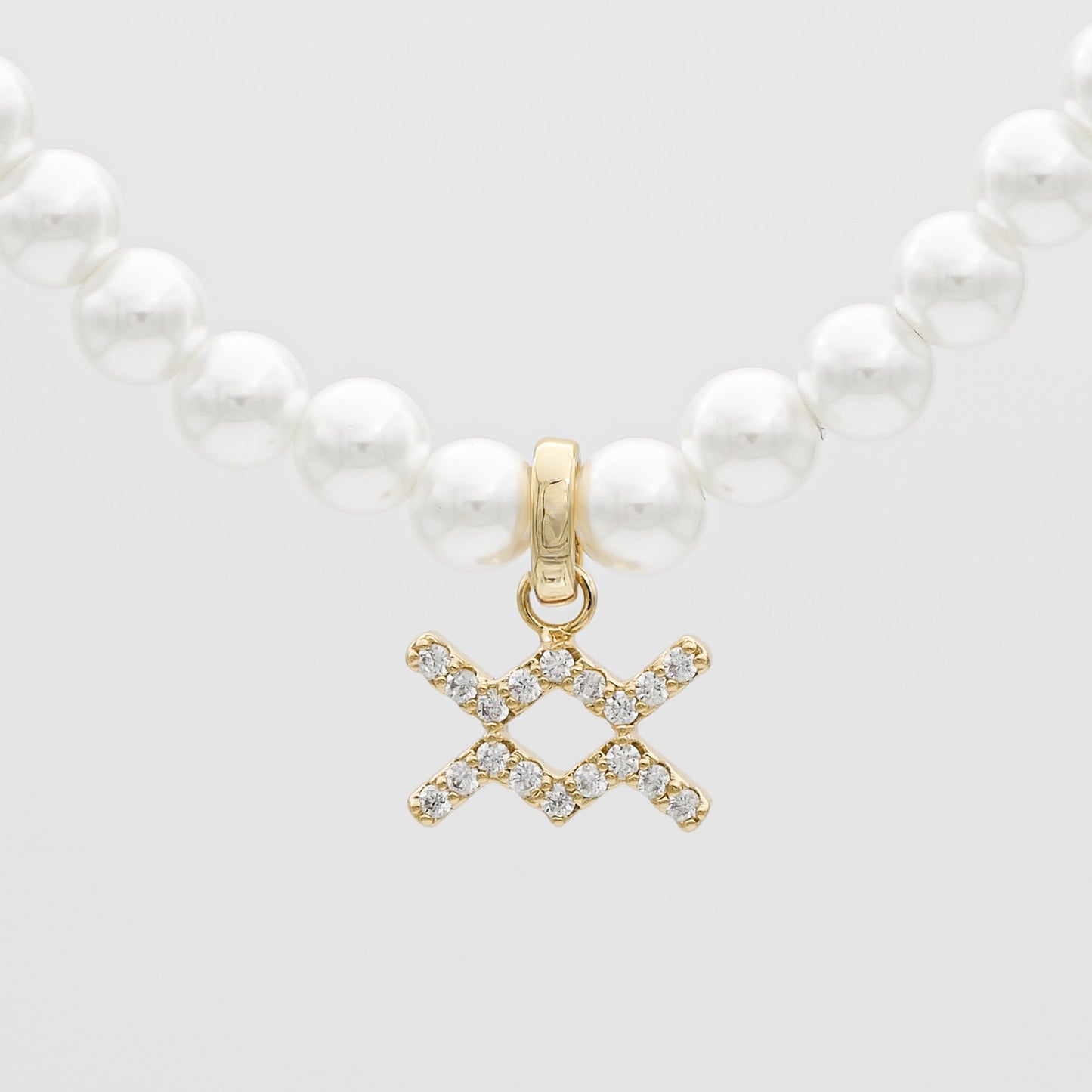 Pave Pearl Zodiac Necklace - Image 21 - ISMI JEWELS