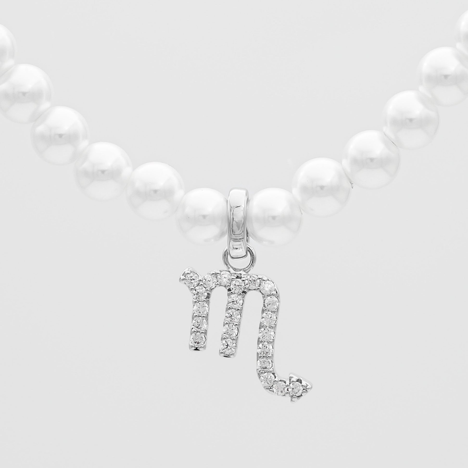 Pave Pearl Zodiac Necklace - Image 38 - ISMI JEWELS