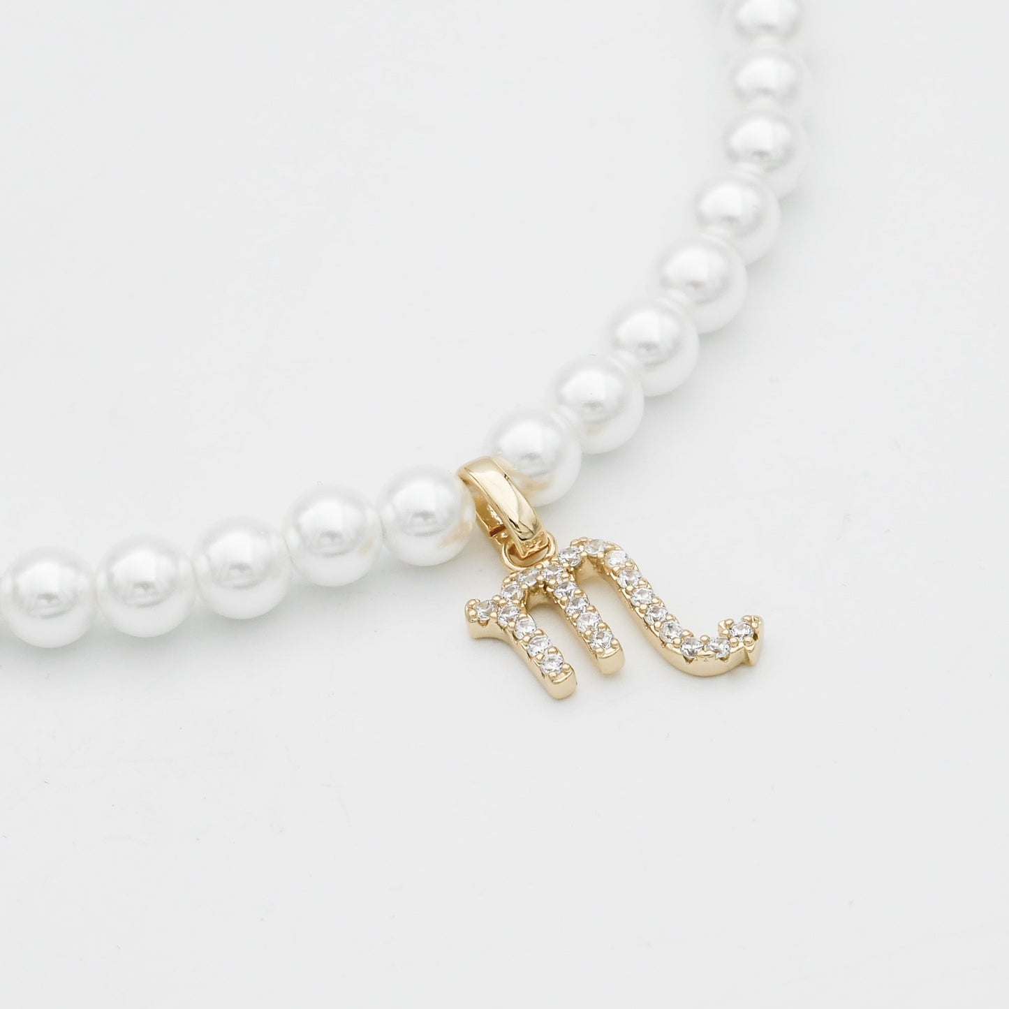 Pave Pearl Zodiac Necklace - Image 24 - ISMI JEWELS