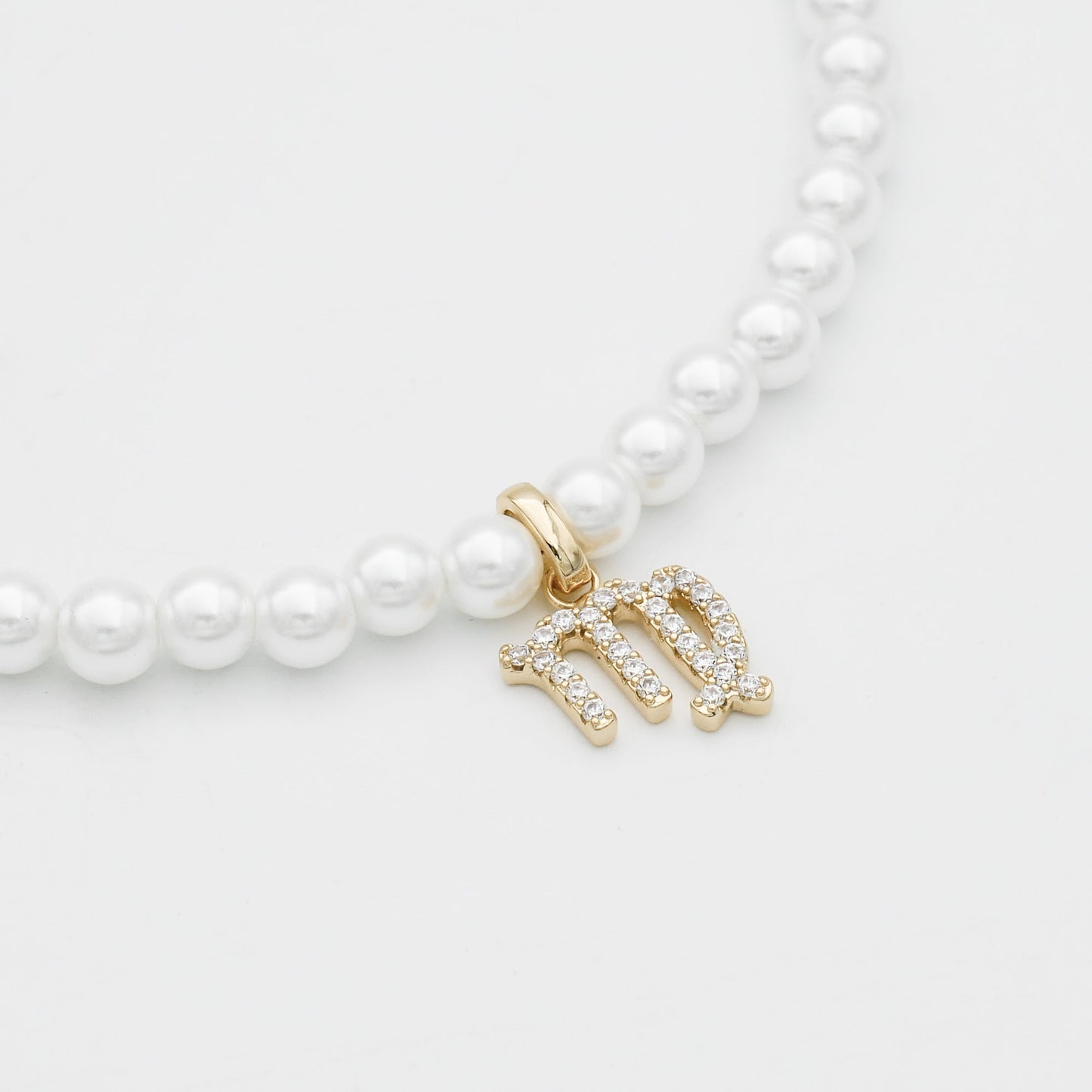 Pave Pearl Zodiac Necklace - Image 25 - ISMI JEWELS