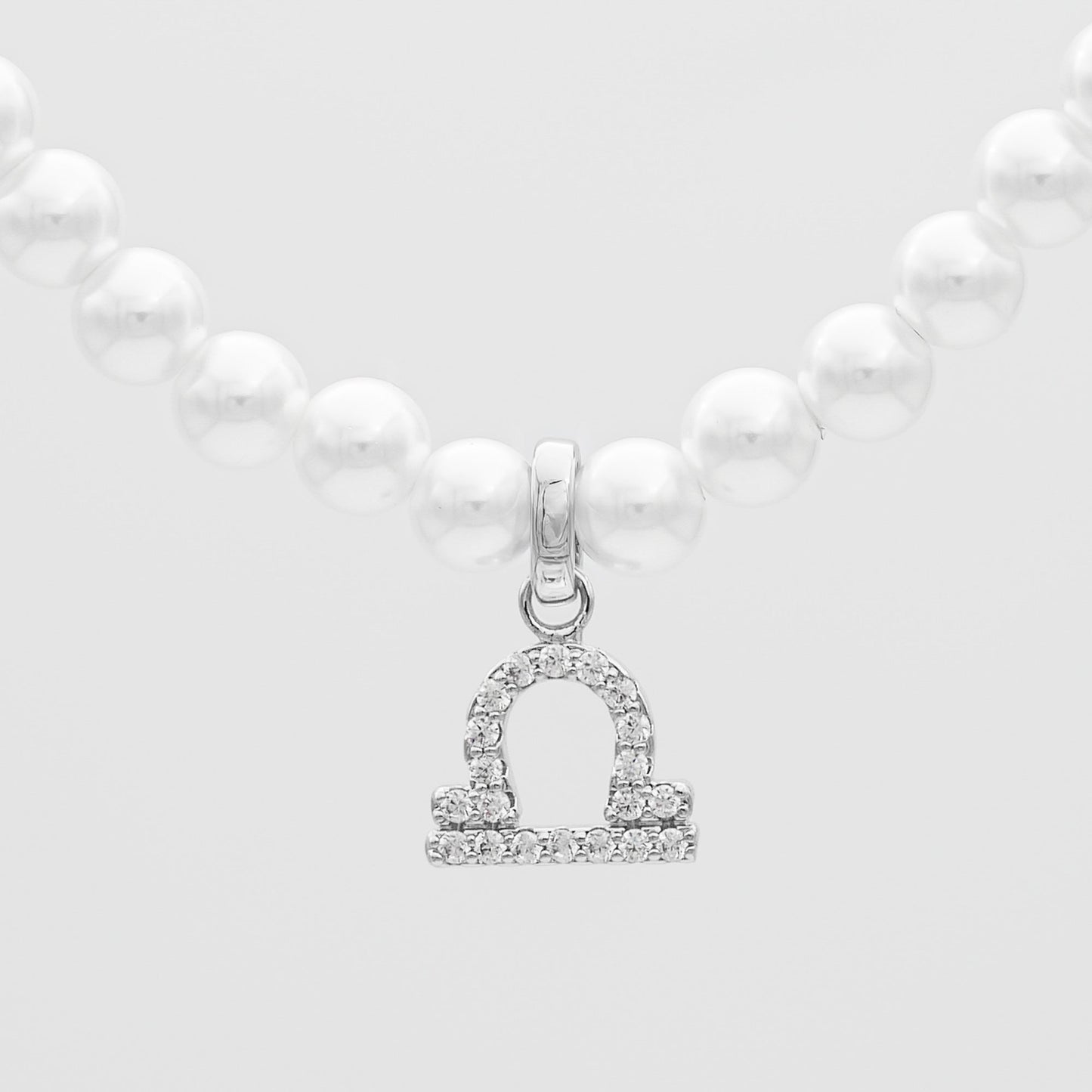 Pave Pearl Zodiac Necklace - Image 39 - ISMI JEWELS