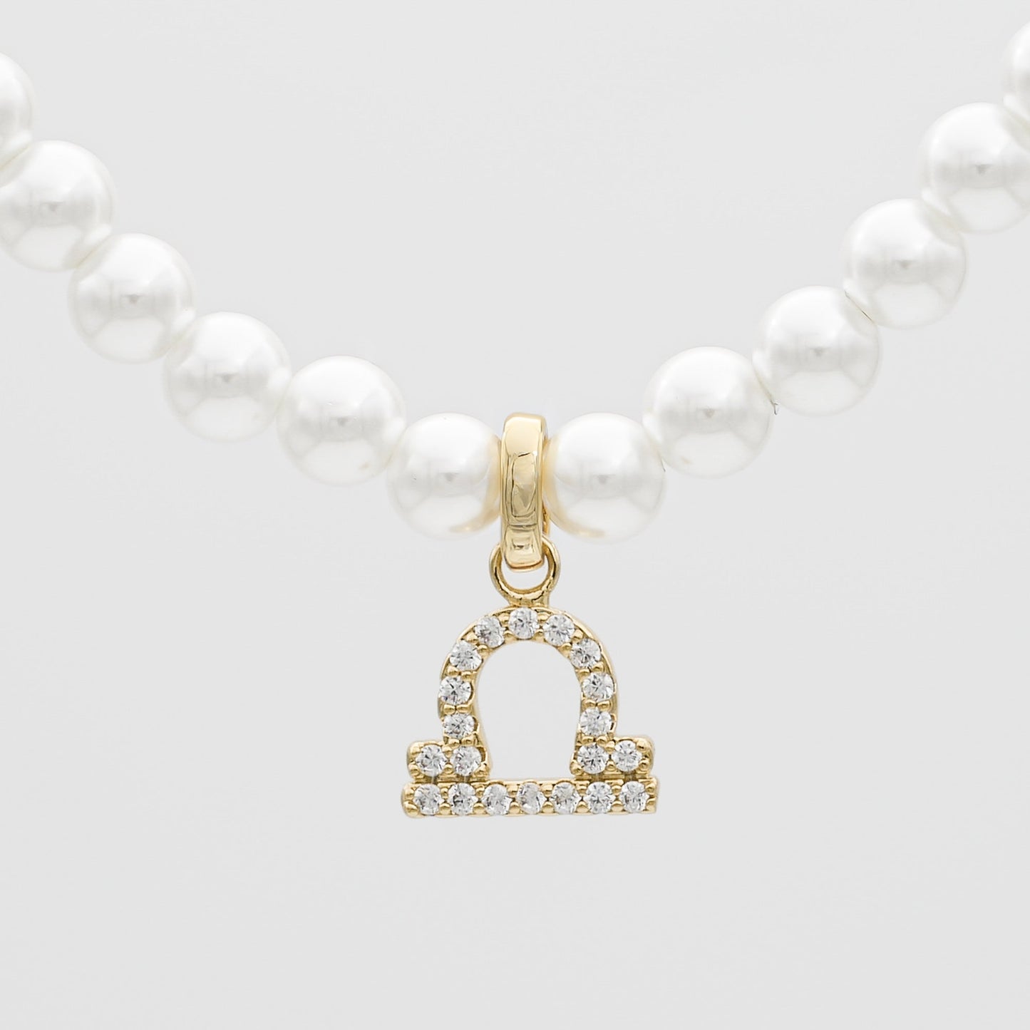 Pave Pearl Zodiac Necklace - Image 26 - ISMI JEWELS