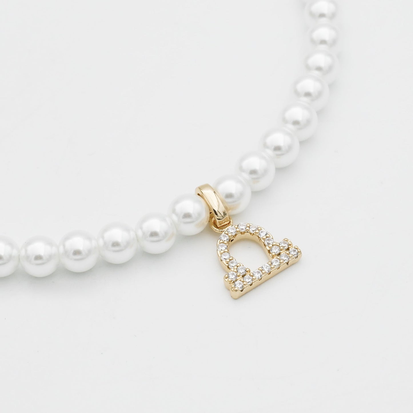 Pave Pearl Zodiac Necklace - Image 8 - ISMI JEWELS