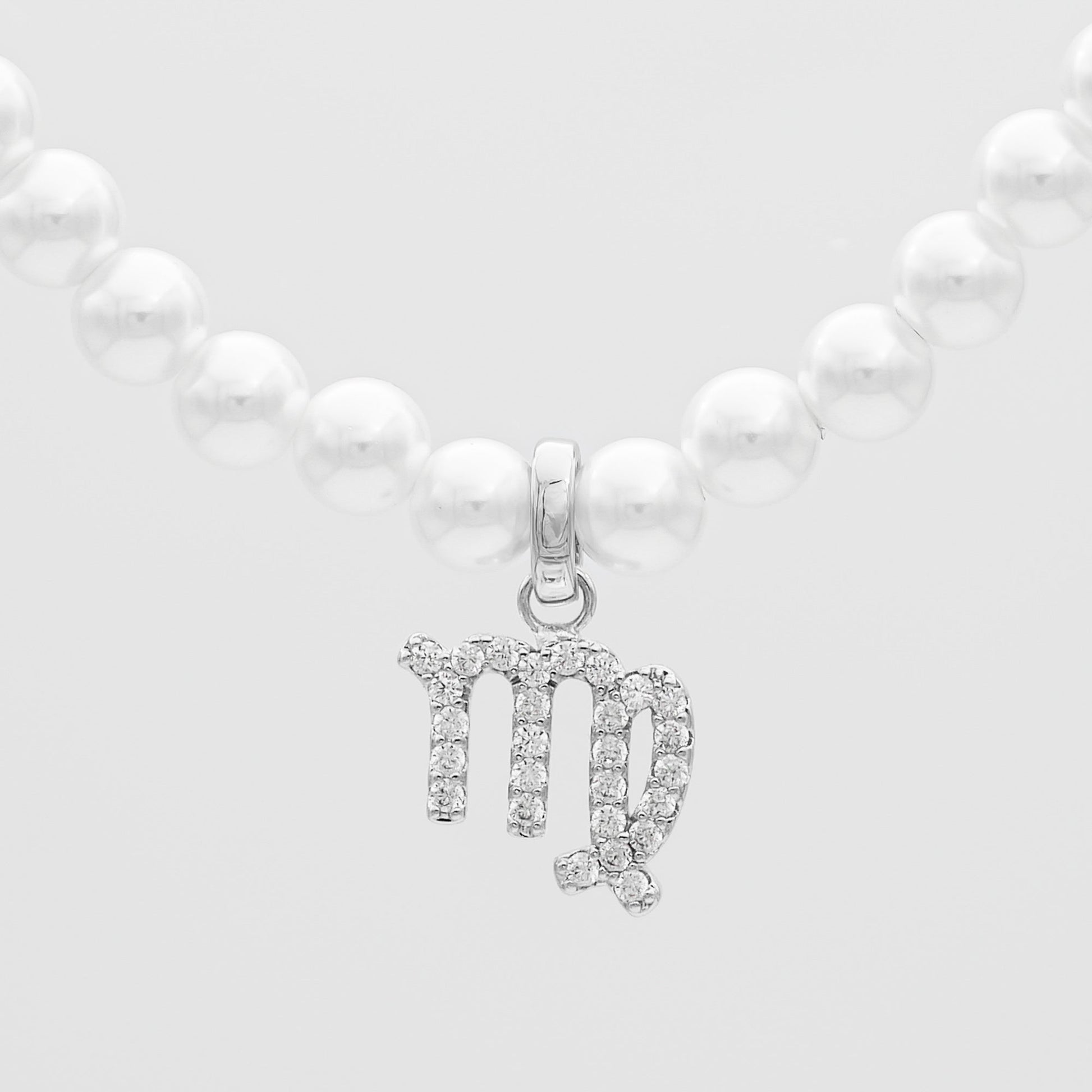 Pave Pearl Zodiac Necklace - Image 29 - ISMI JEWELS