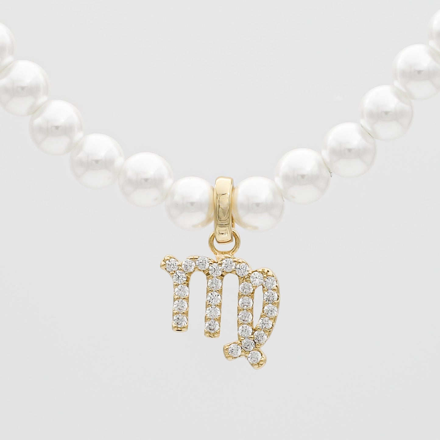 Pave Pearl Zodiac Necklace - Image 27 - ISMI JEWELS
