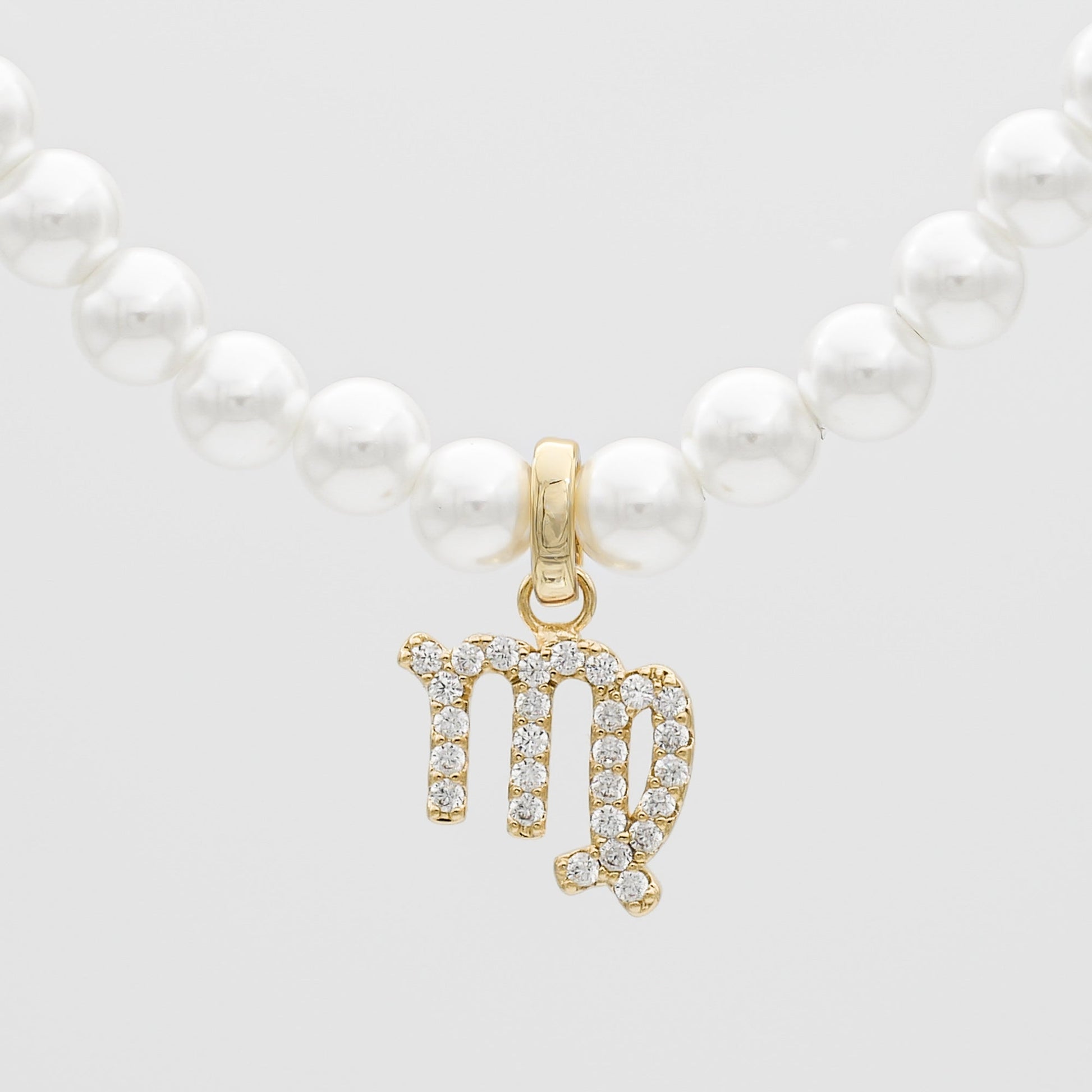 Pave Pearl Zodiac Necklace - Image 27 - ISMI JEWELS