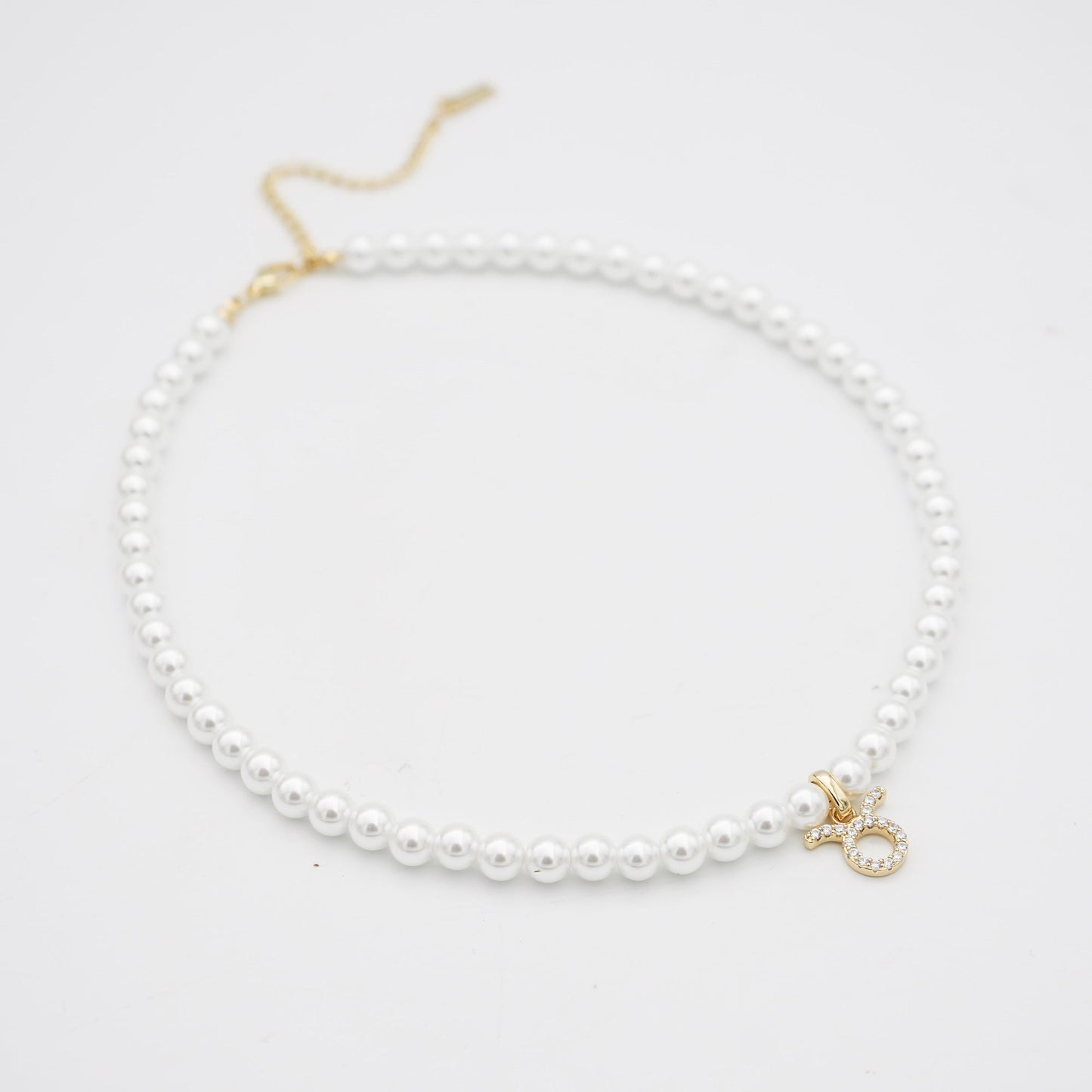 Pave Pearl Zodiac Necklace - Image 4 - ISMI JEWELS
