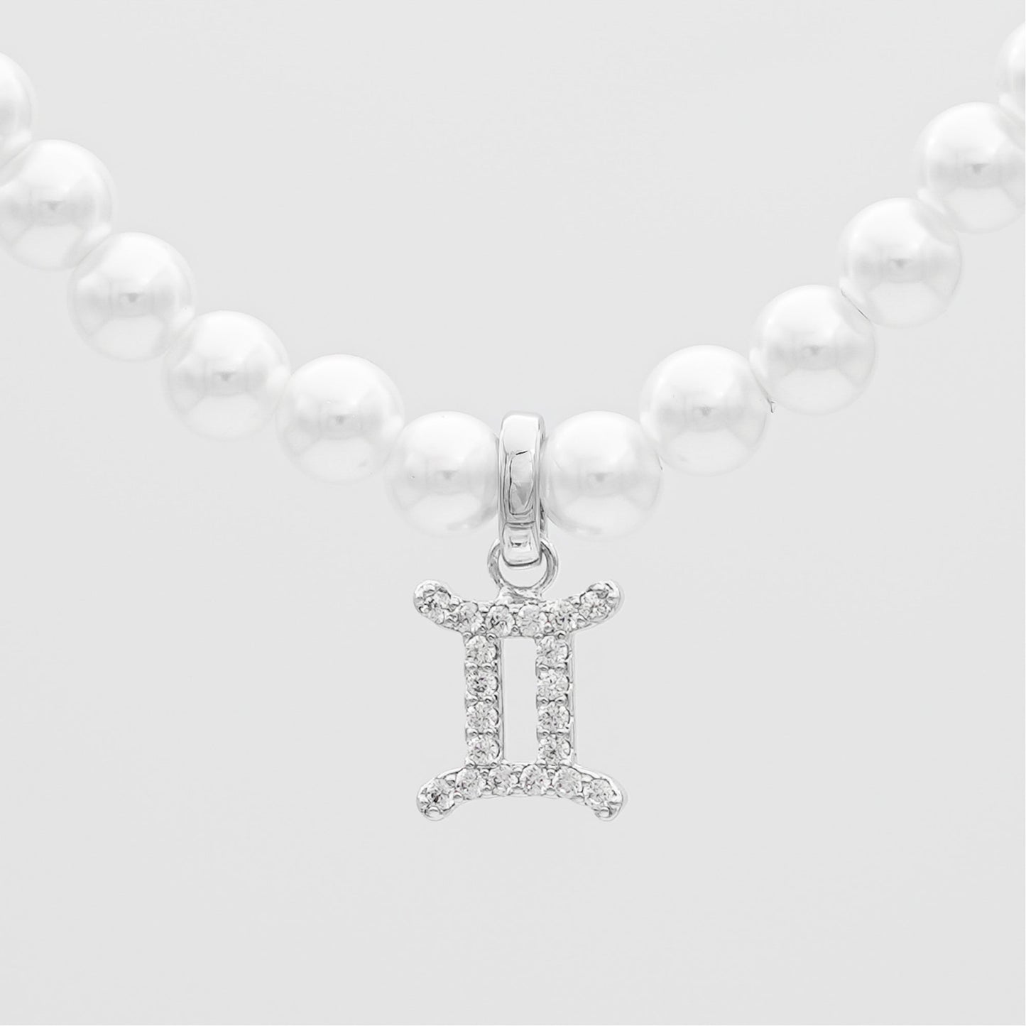 Pave Pearl Zodiac Necklace - Image 30 - ISMI JEWELS