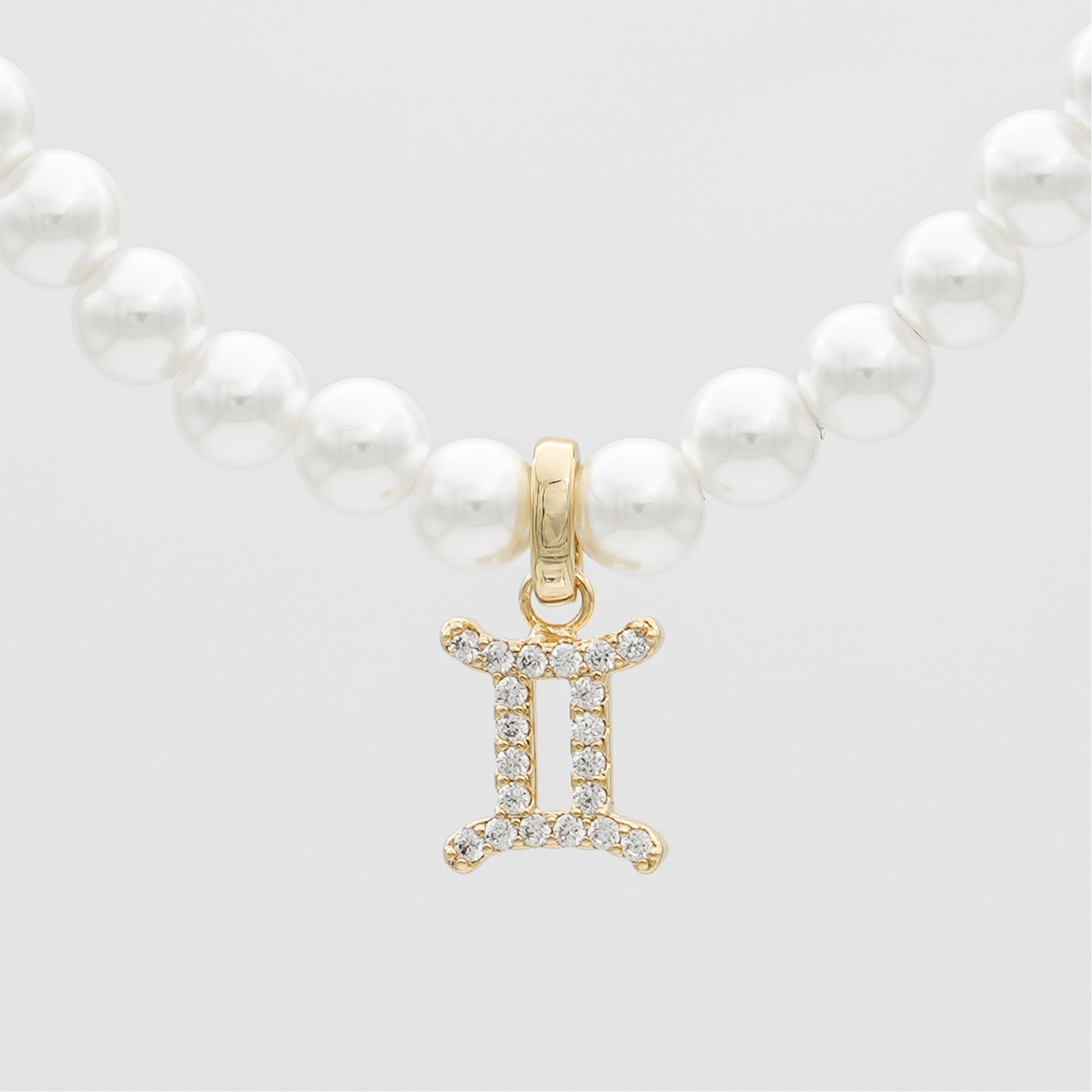 Pave Pearl Zodiac Necklace - Image 7 - ISMI JEWELS