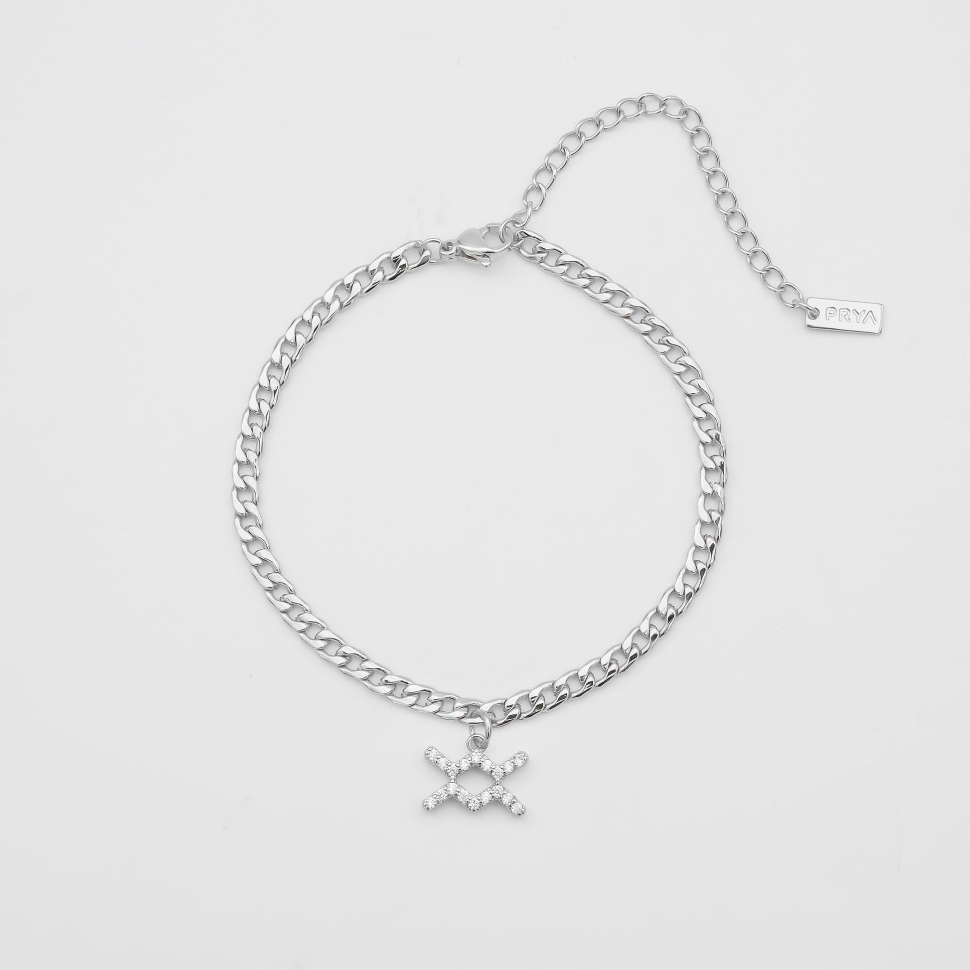 Pave Zodiac Symbol Anklet - Image 5 - ISMI JEWELS