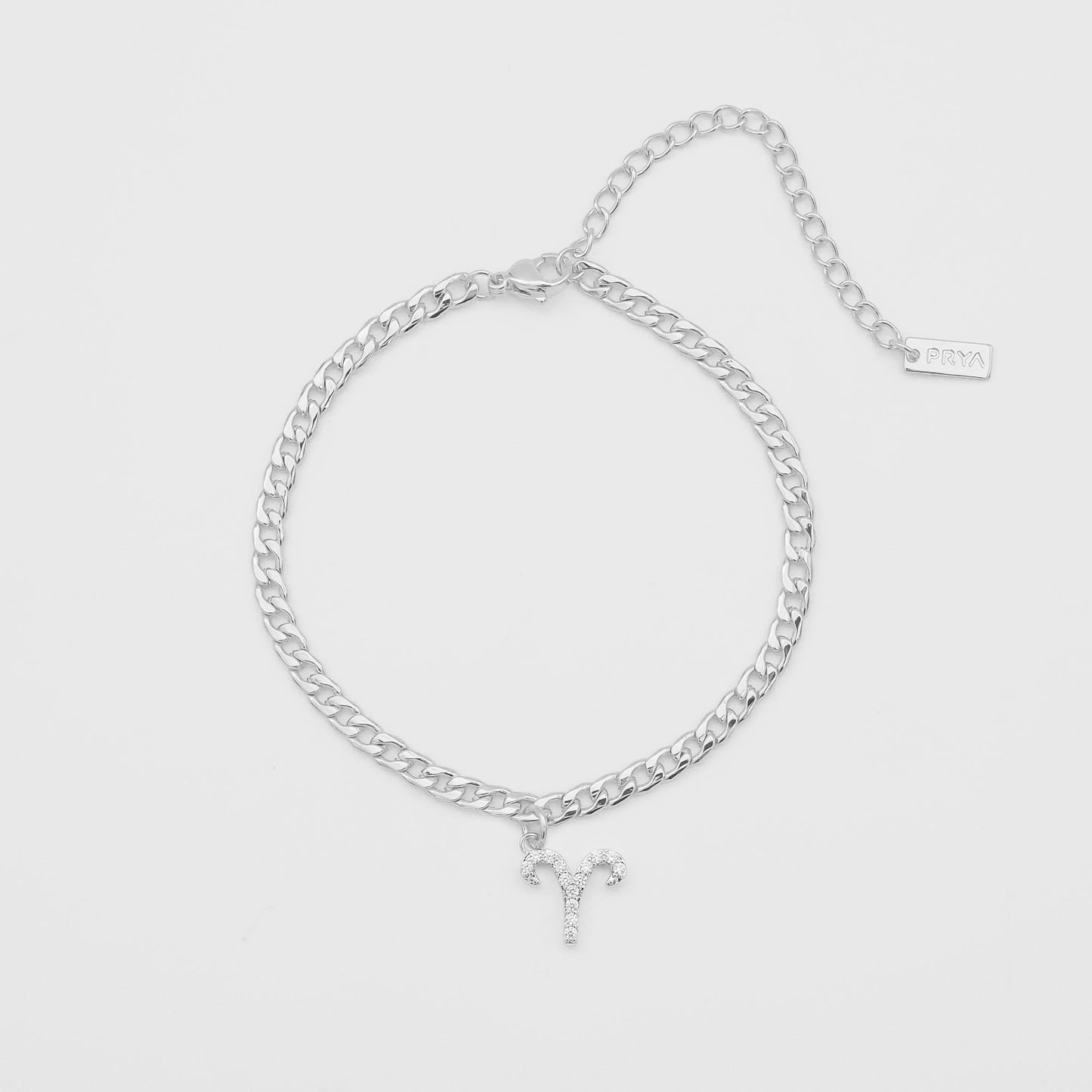 Pave Zodiac Symbol Anklet - Image 9 - ISMI JEWELS