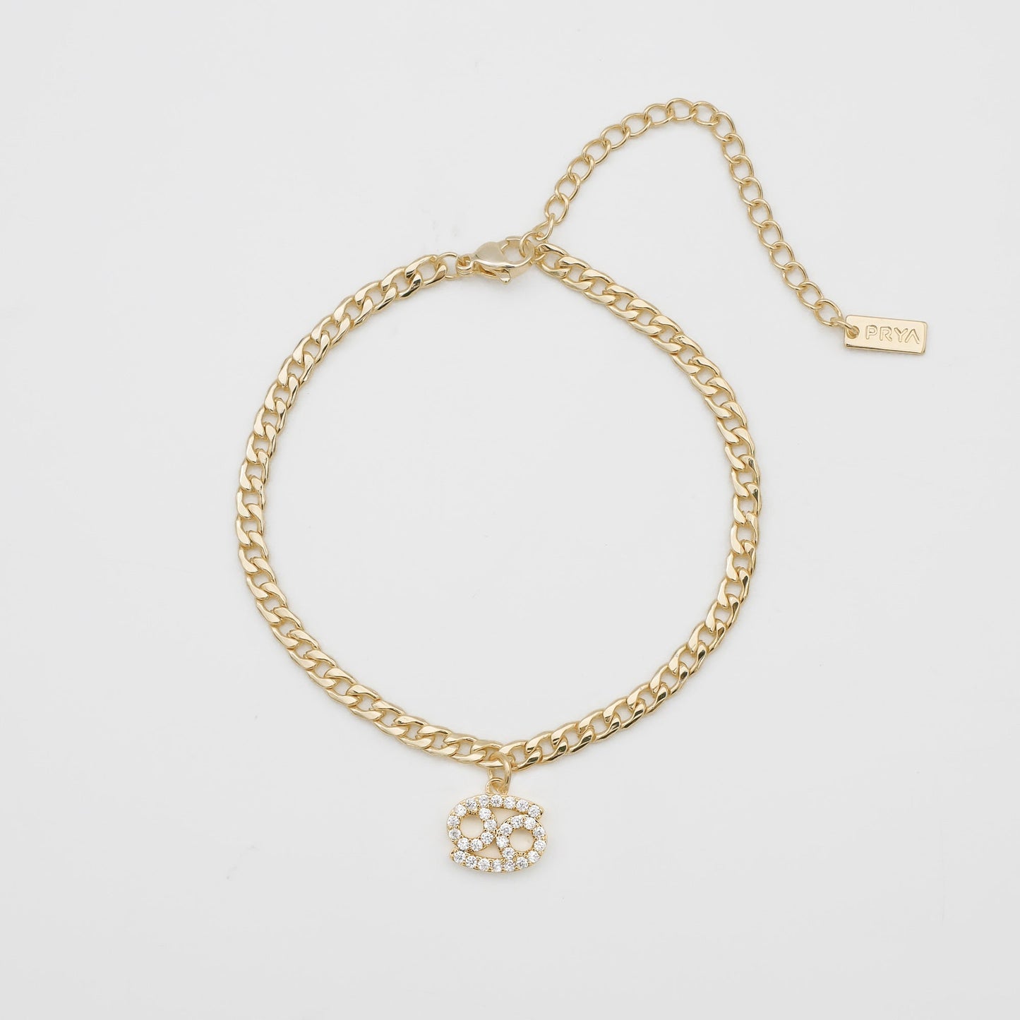 Pave Zodiac Symbol Anklet - Image 12 - ISMI JEWELS
