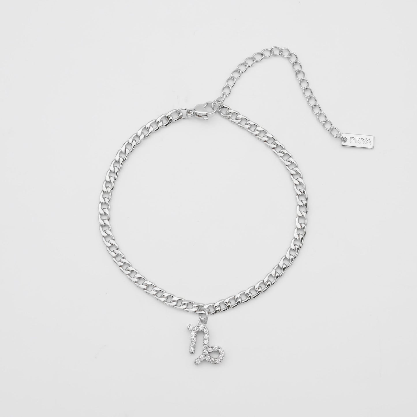 Pave Zodiac Symbol Anklet - Image 3 - ISMI JEWELS