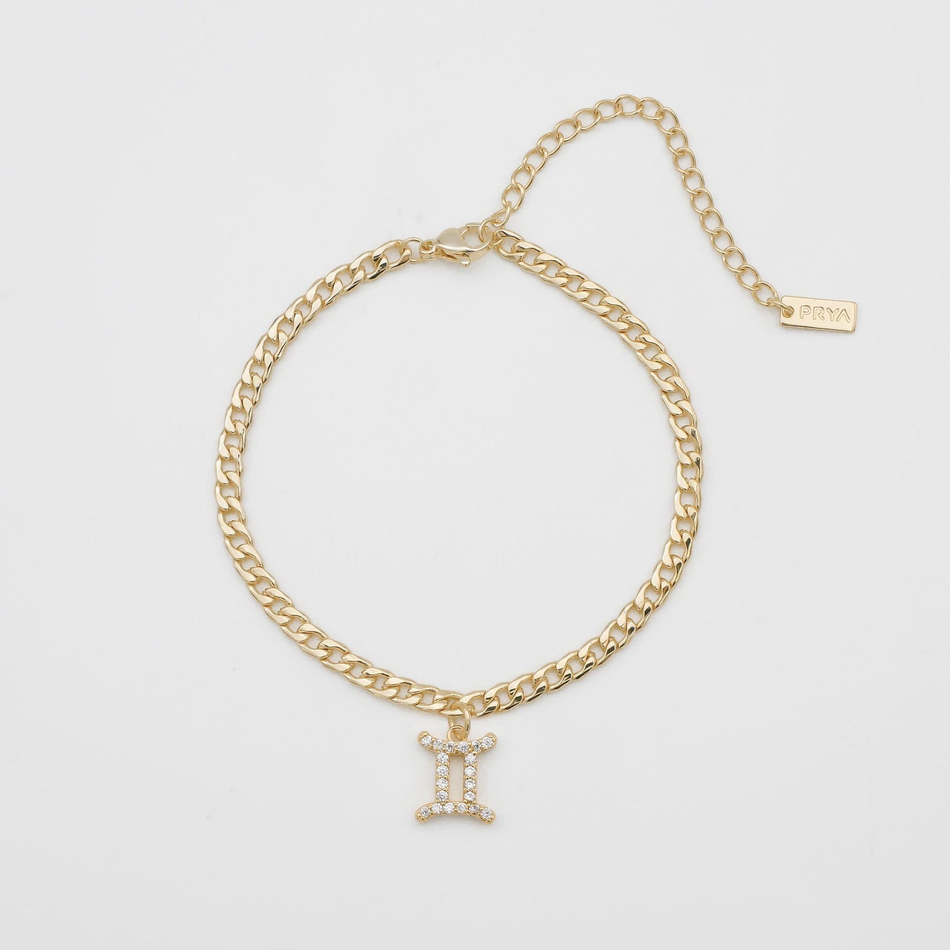 Pave Zodiac Symbol Anklet - Image 10 - ISMI JEWELS
