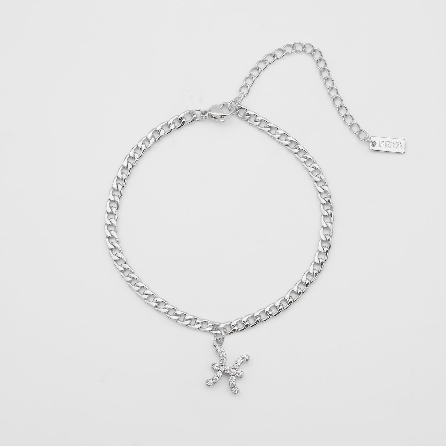 Pave Zodiac Symbol Anklet - Image 7 - ISMI JEWELS