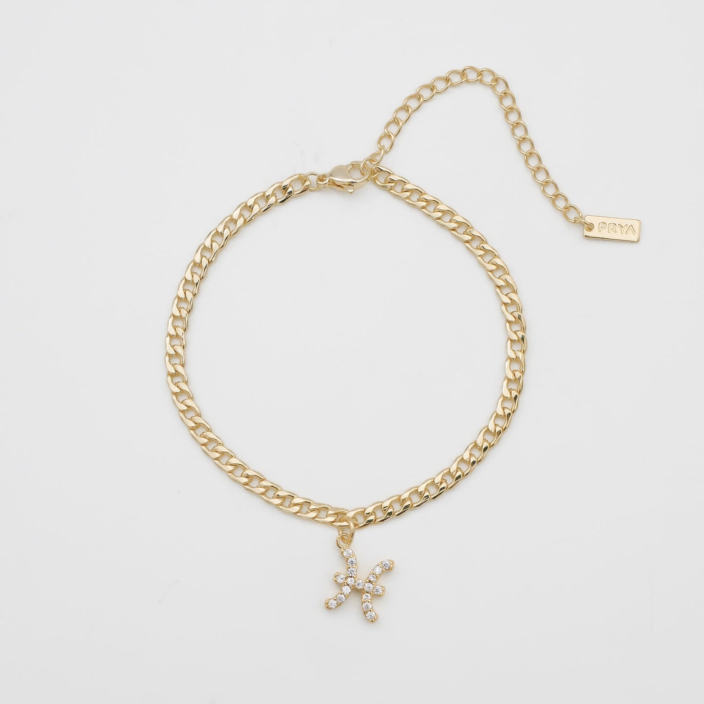 Pave Zodiac Symbol Anklet - Image 6 - ISMI JEWELS