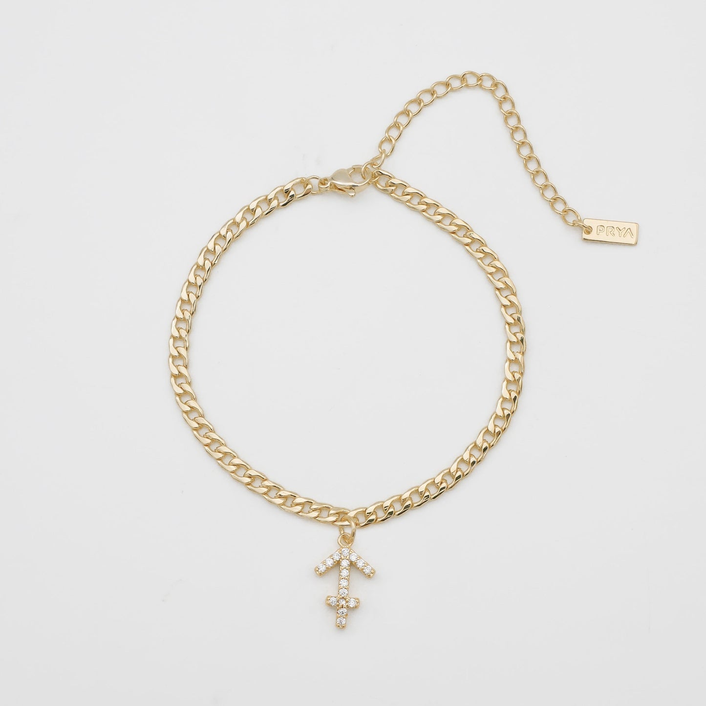 Pave Zodiac Symbol Anklet - Image 22 - ISMI JEWELS