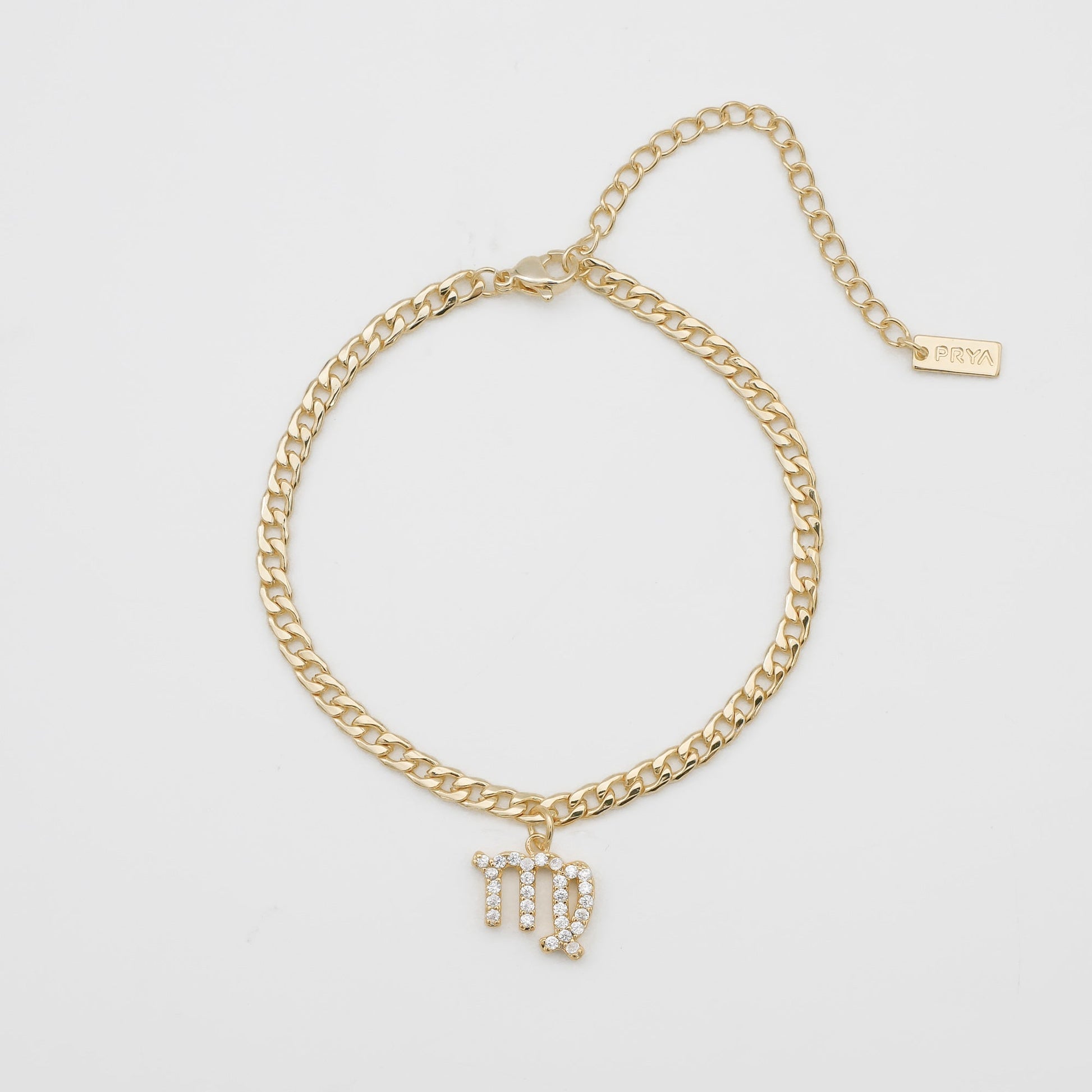 Pave Zodiac Symbol Anklet - Image 16 - ISMI JEWELS