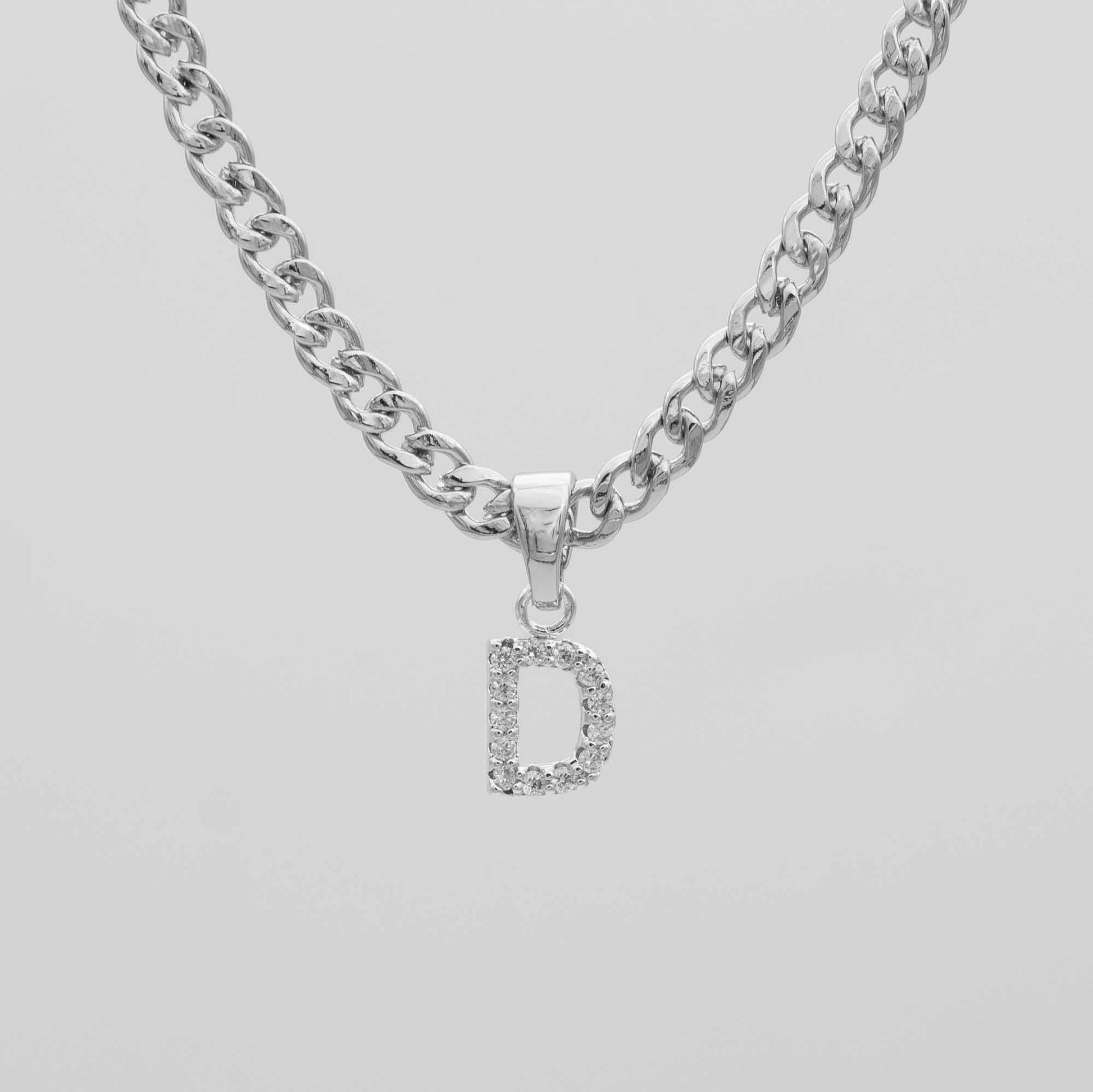 Pave Initial Necklace | Cuban - Image 30 - ISMI JEWELS