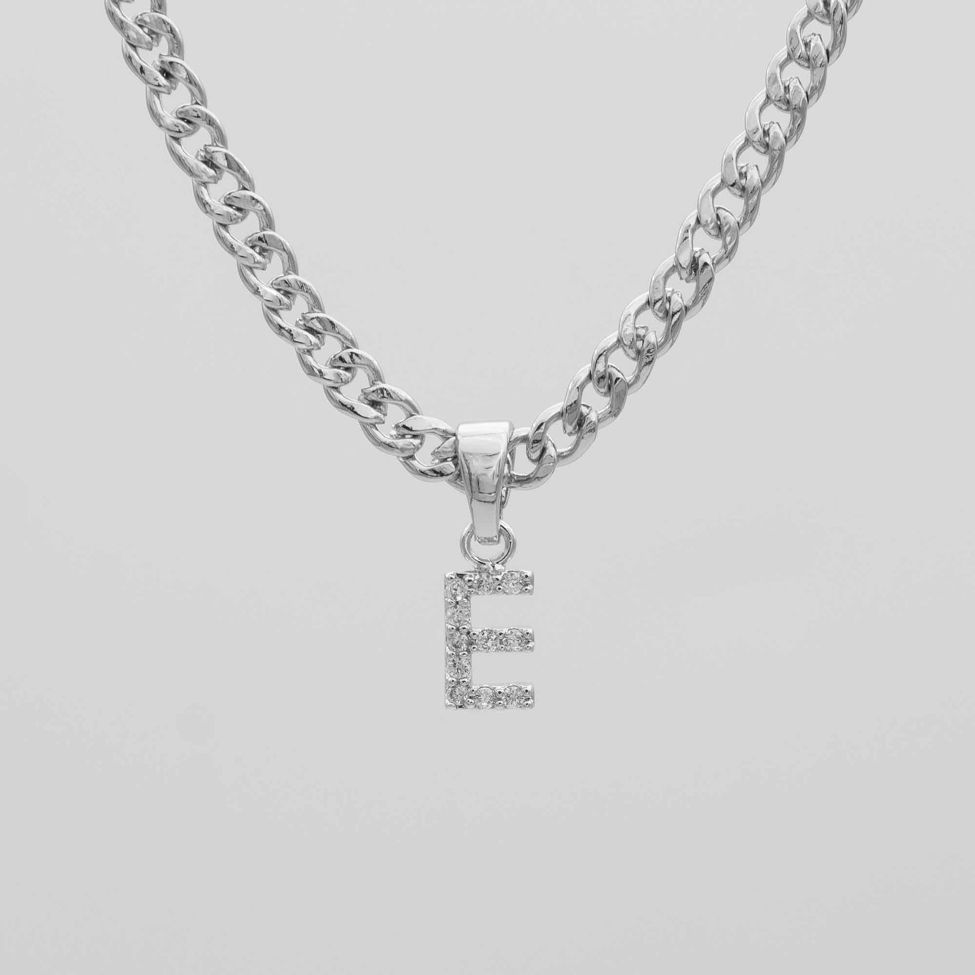Pave Initial Necklace | Cuban - Image 31 - ISMI JEWELS