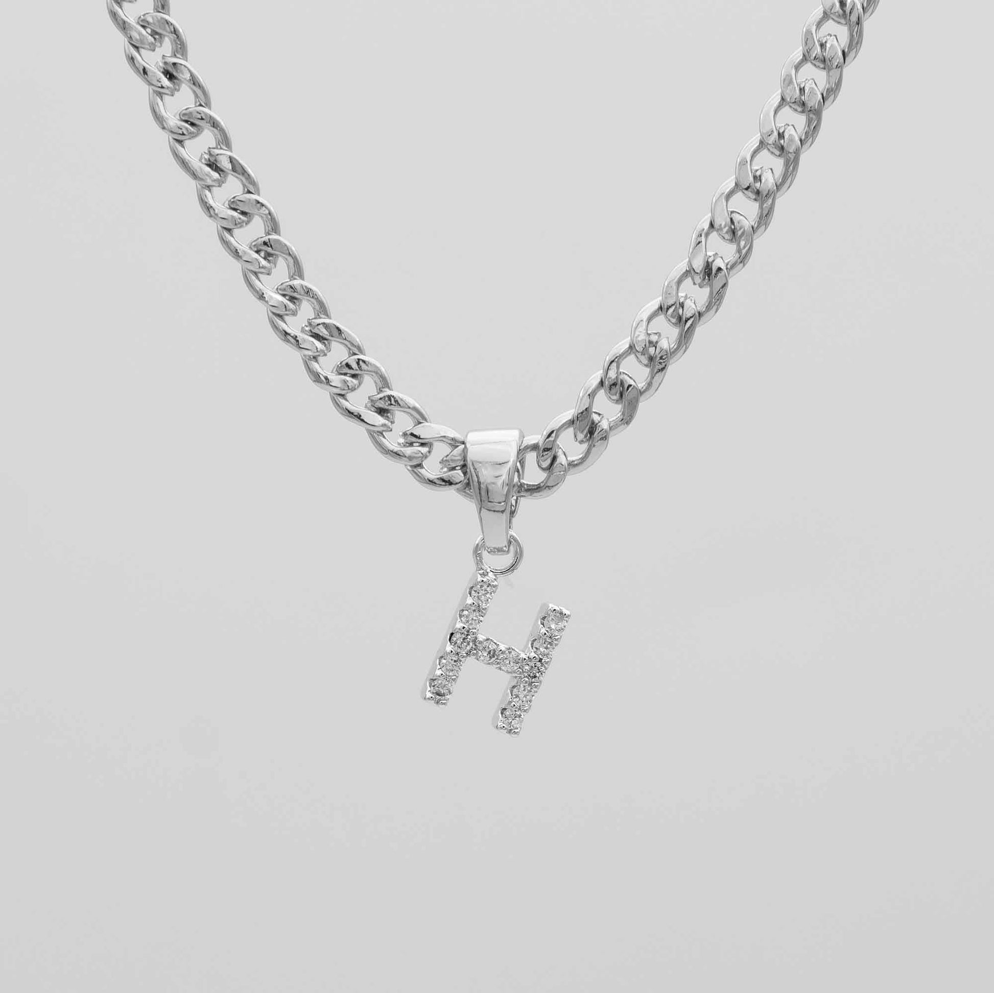 Pave Initial Necklace | Cuban - Image 33 - ISMI JEWELS