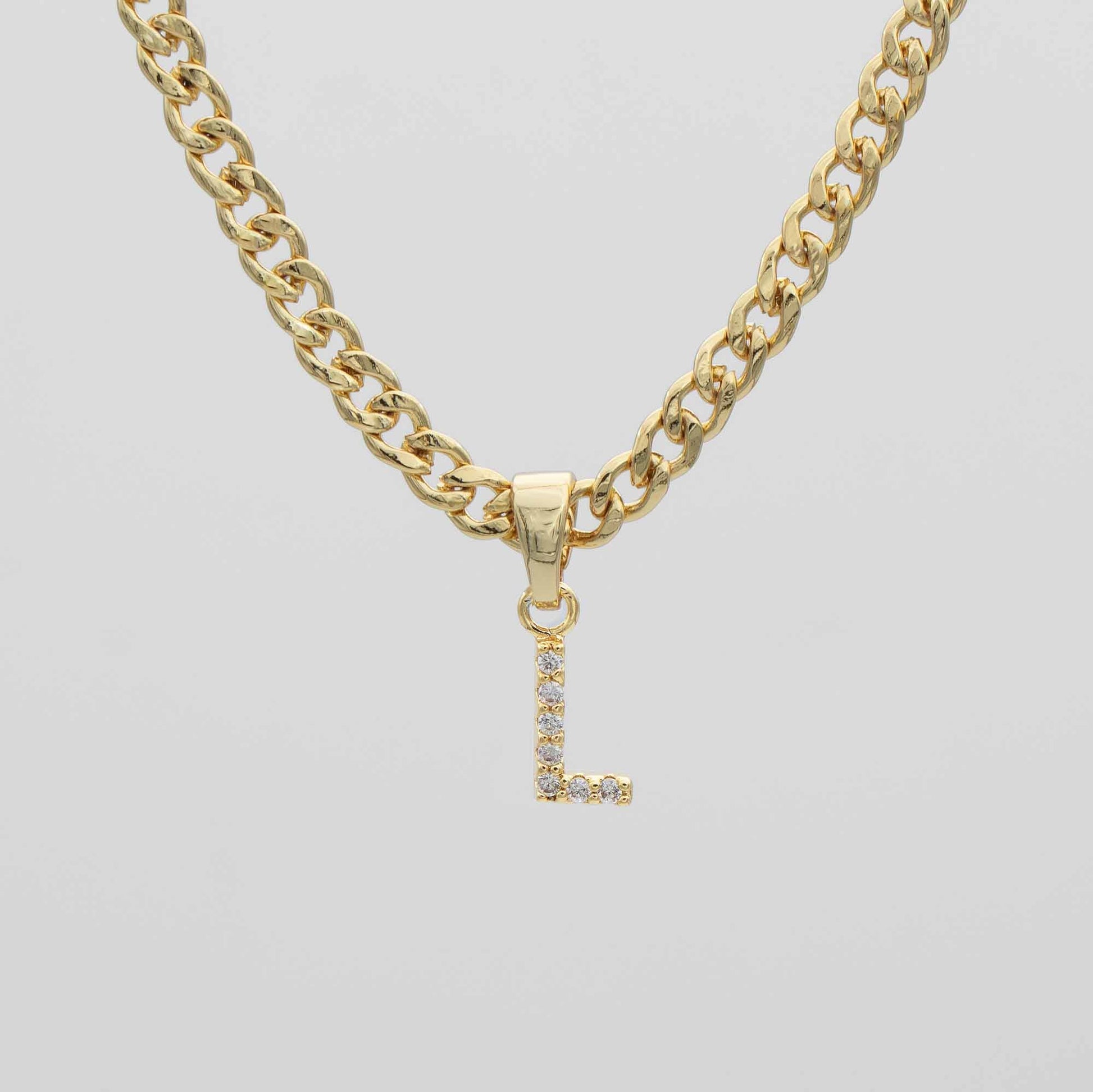 Pave Initial Necklace | Cuban - Image 16 - ISMI JEWELS
