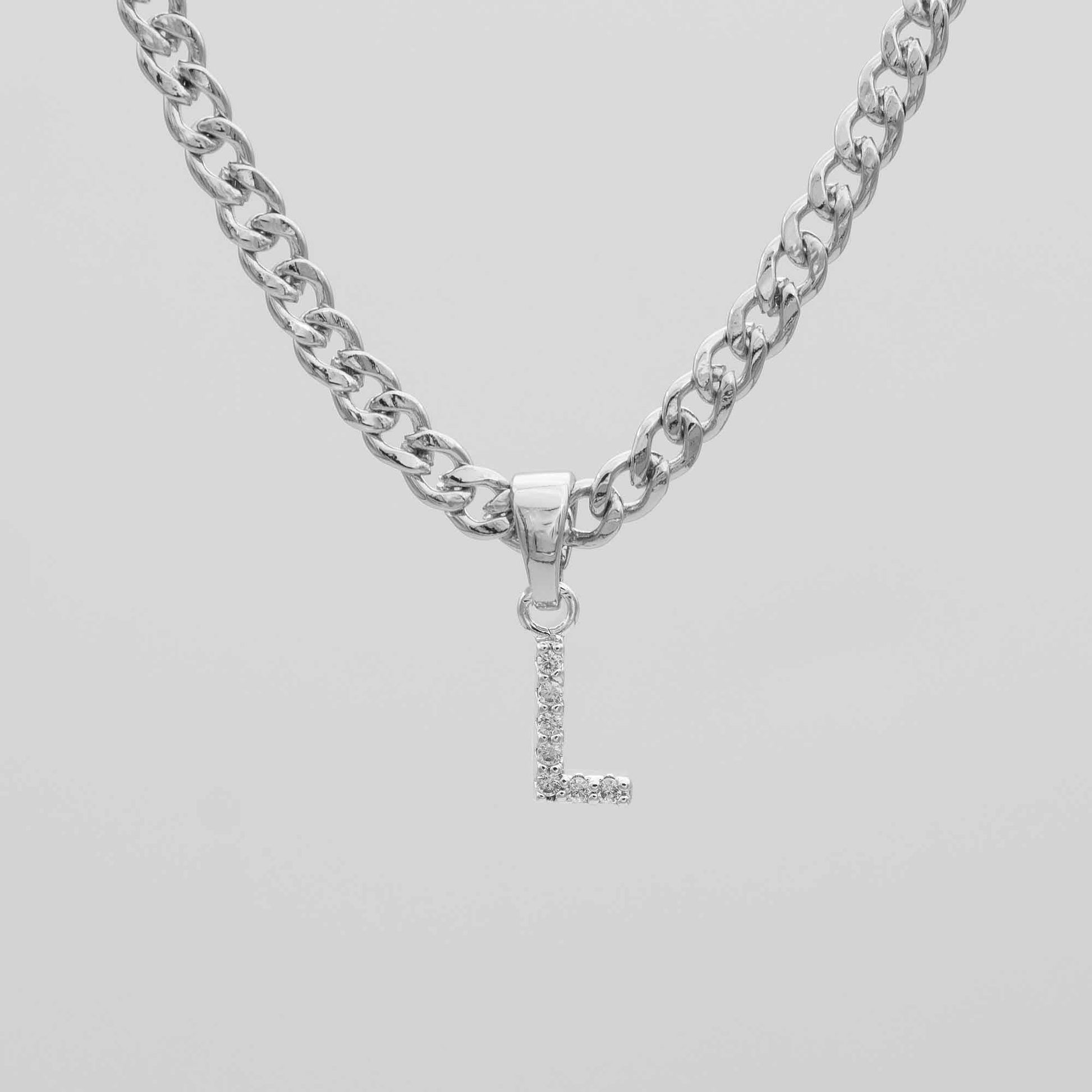 Pave Initial Necklace | Cuban - Image 36 - ISMI JEWELS