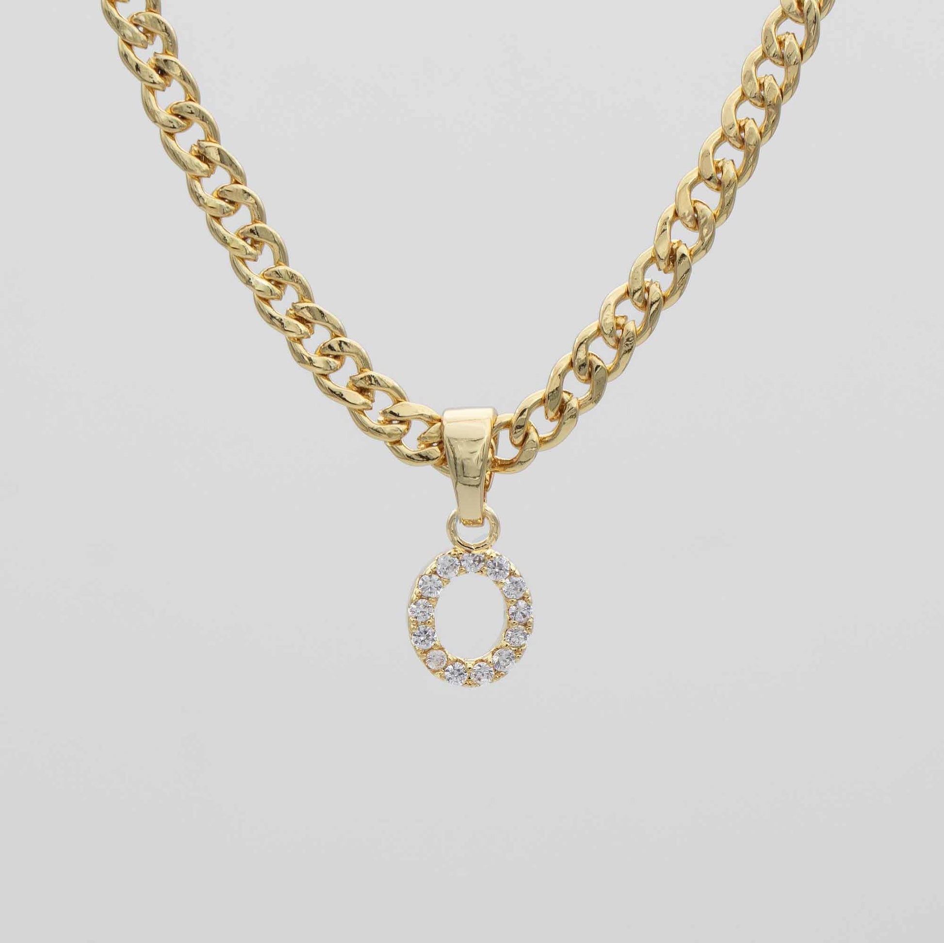 Pave Initial Necklace | Cuban - Image 18 - ISMI JEWELS