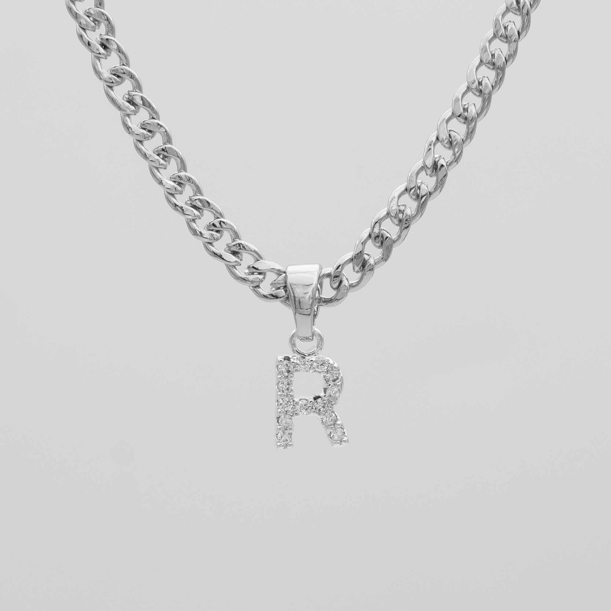 Pave Initial Necklace | Cuban - Image 41 - ISMI JEWELS