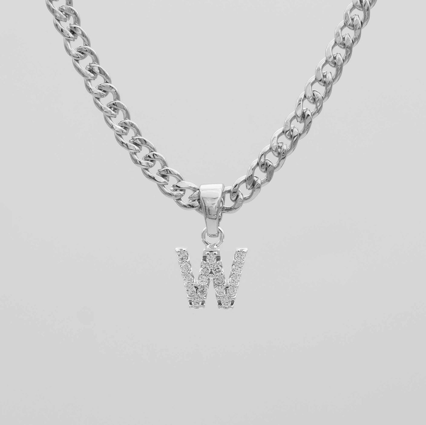 Pave Initial Necklace | Cuban - Image 45 - ISMI JEWELS